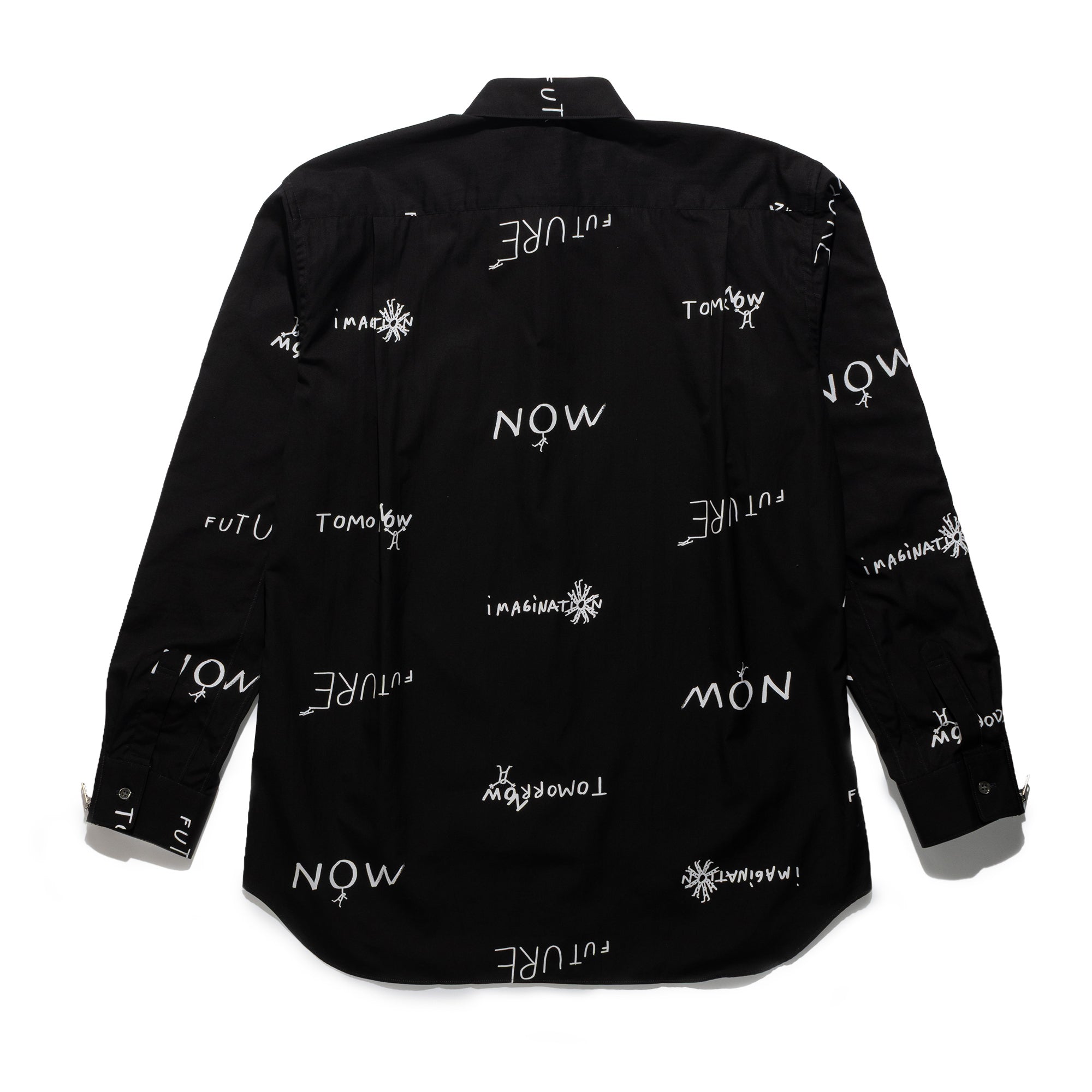 CDG Shirt Slogan Shirt Black FQ-B039-S26-1