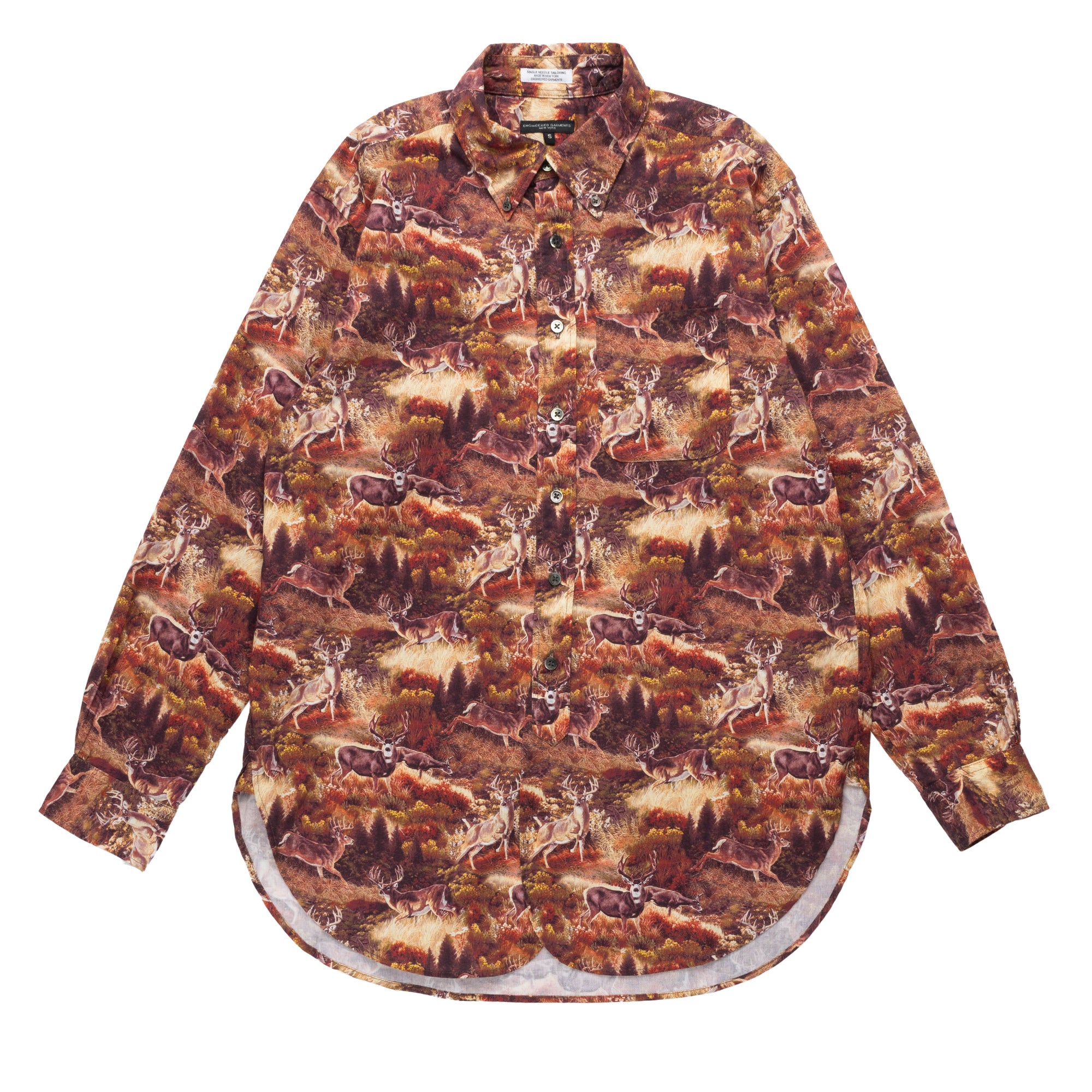 EG 19 Century BD Shirt 23F1A001 Brown Deer Print