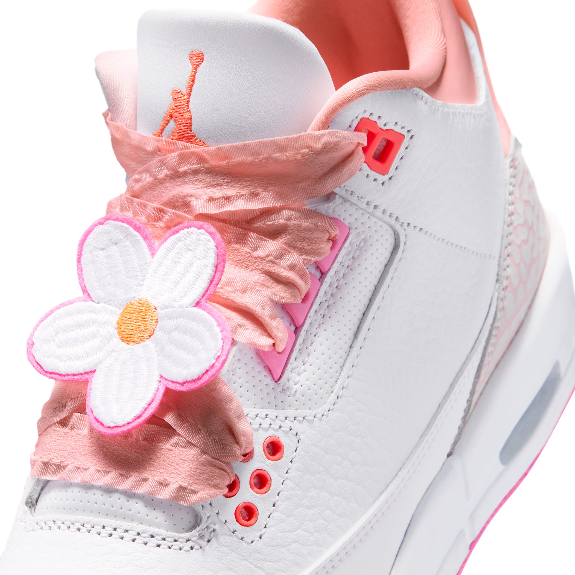 Air Jordan 3 Retro GS PEARL PINK/HYPER ORANGE-PINK BLOOM II0599-600