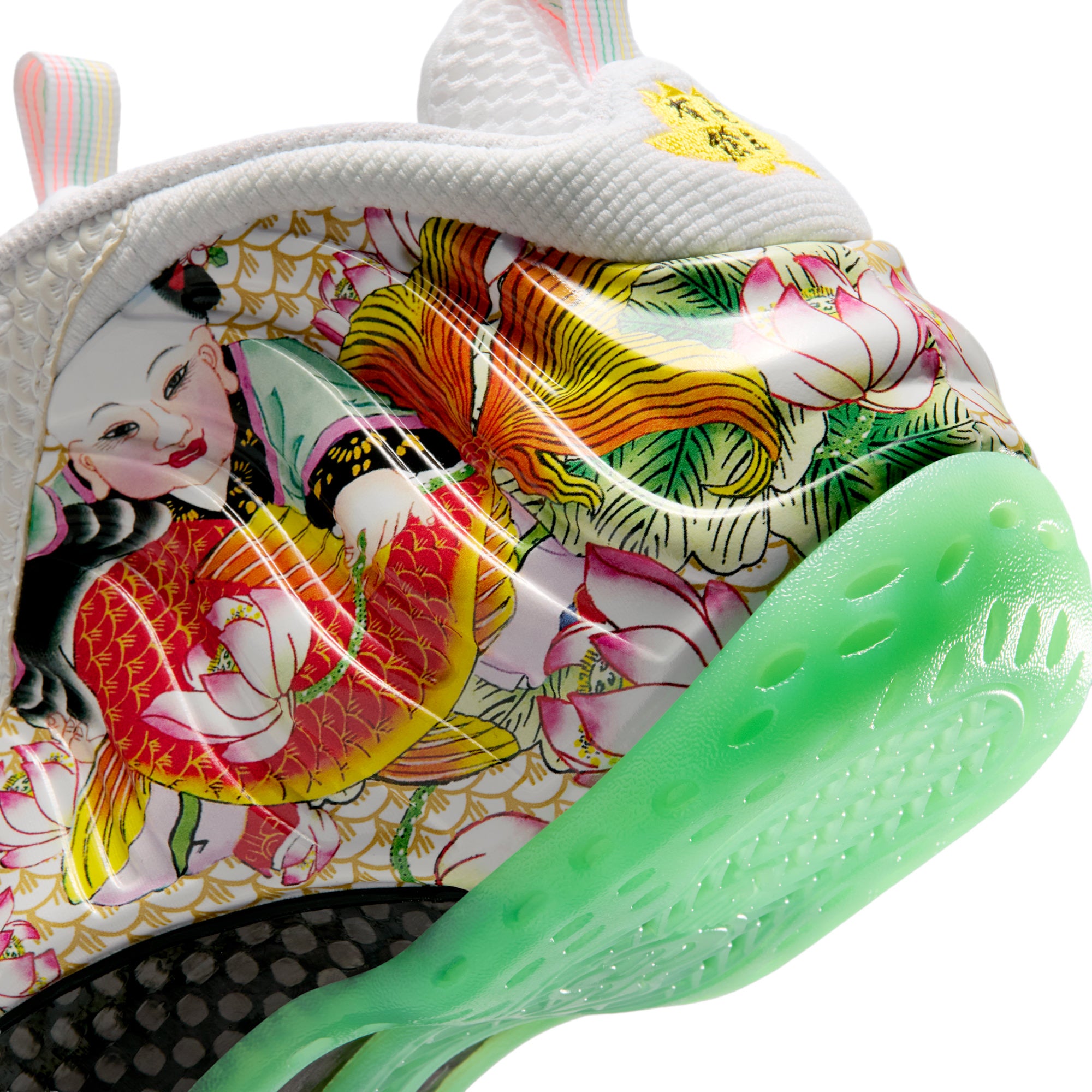 Air Foamposite One Premium WHITE/LT POISON GREEN IR2078-100