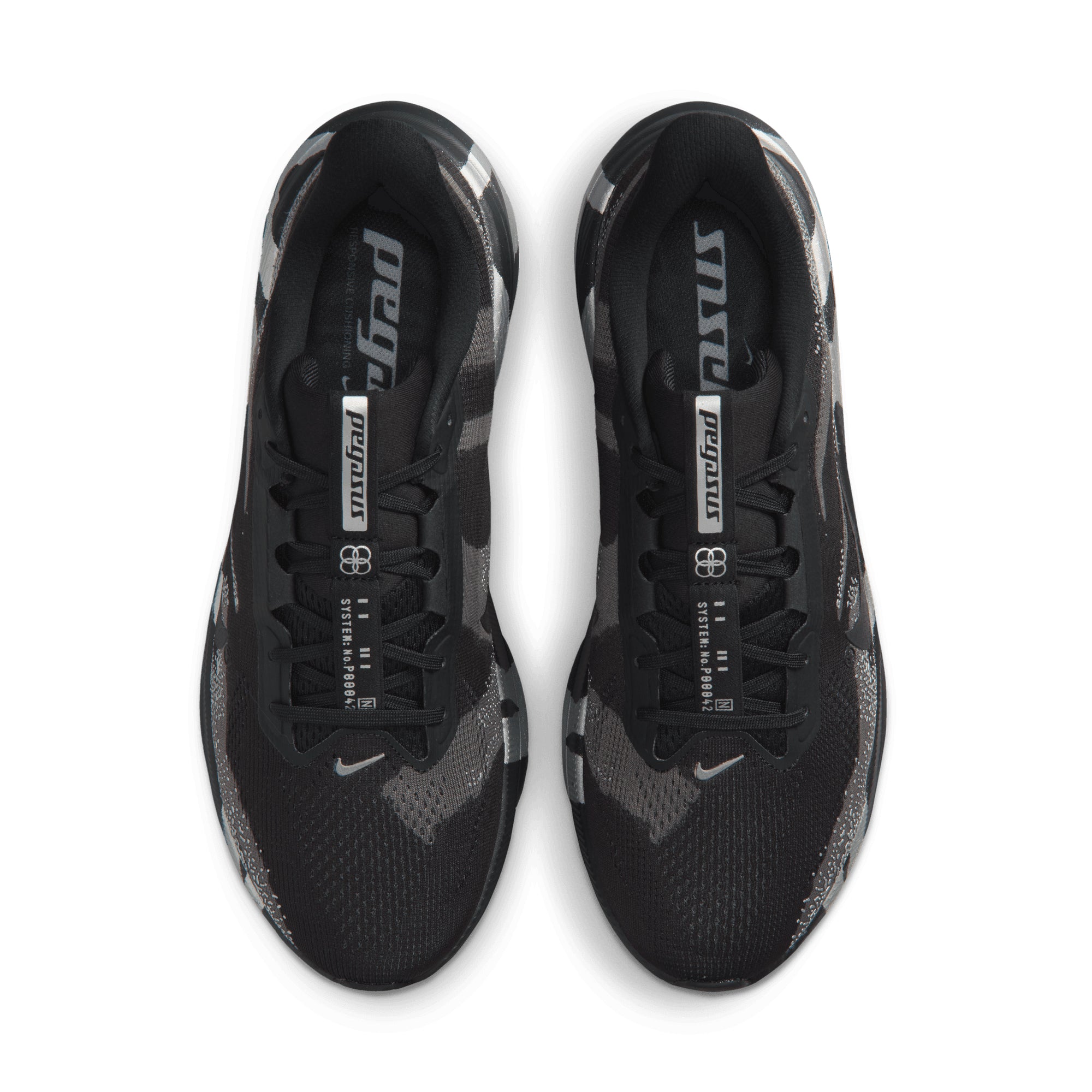 Nike Pegasus 42 BLACK/BLACK-MEDIUM ASH-METALLIC SILVER IQ3928-001