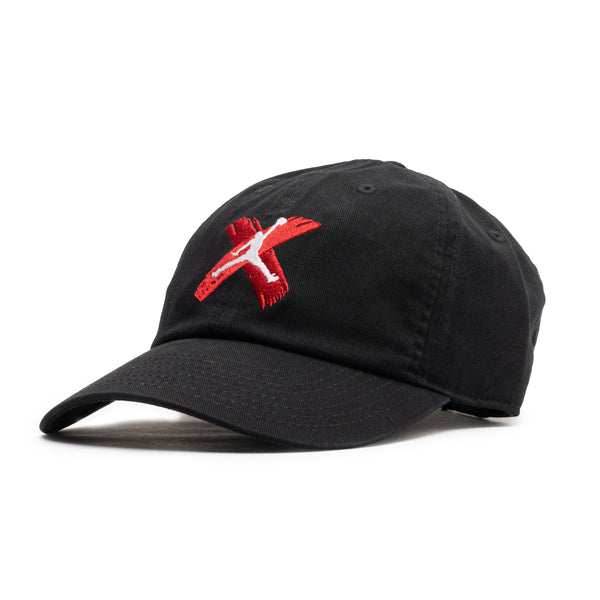 Jordan Club Unstructured Curved-Bill Hat BLACK/WHITE IR5997-010