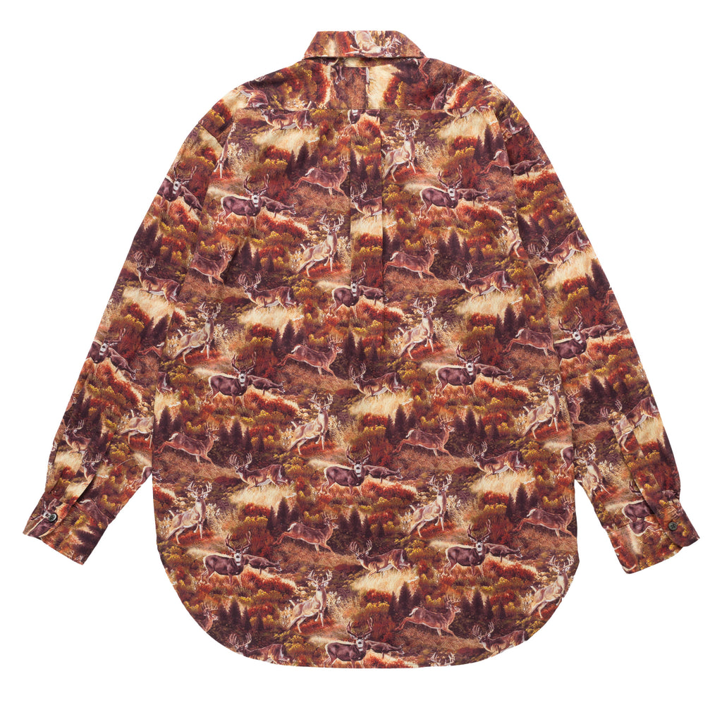 EG 19 Century BD Shirt 23F1A001 Brown Deer Print