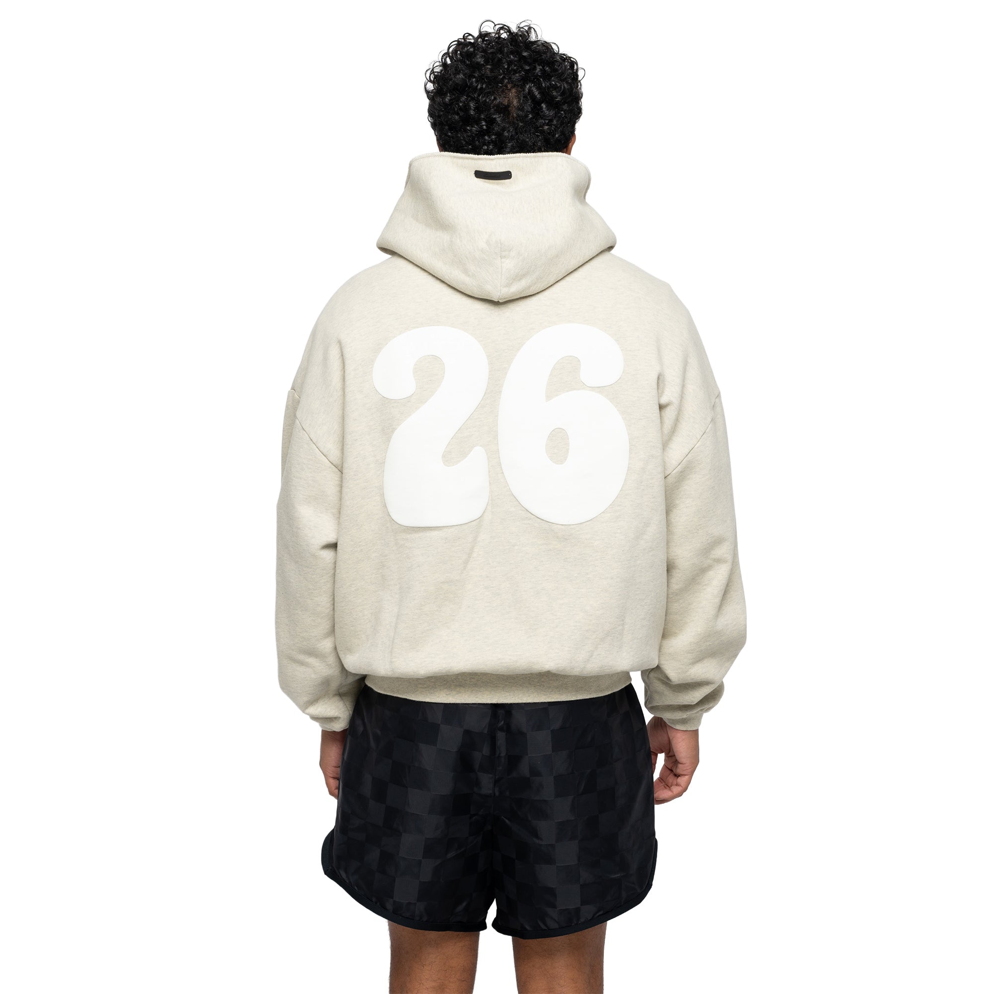 90's Full Zip Up Hoodie Washed Vanilla RW00290-0144