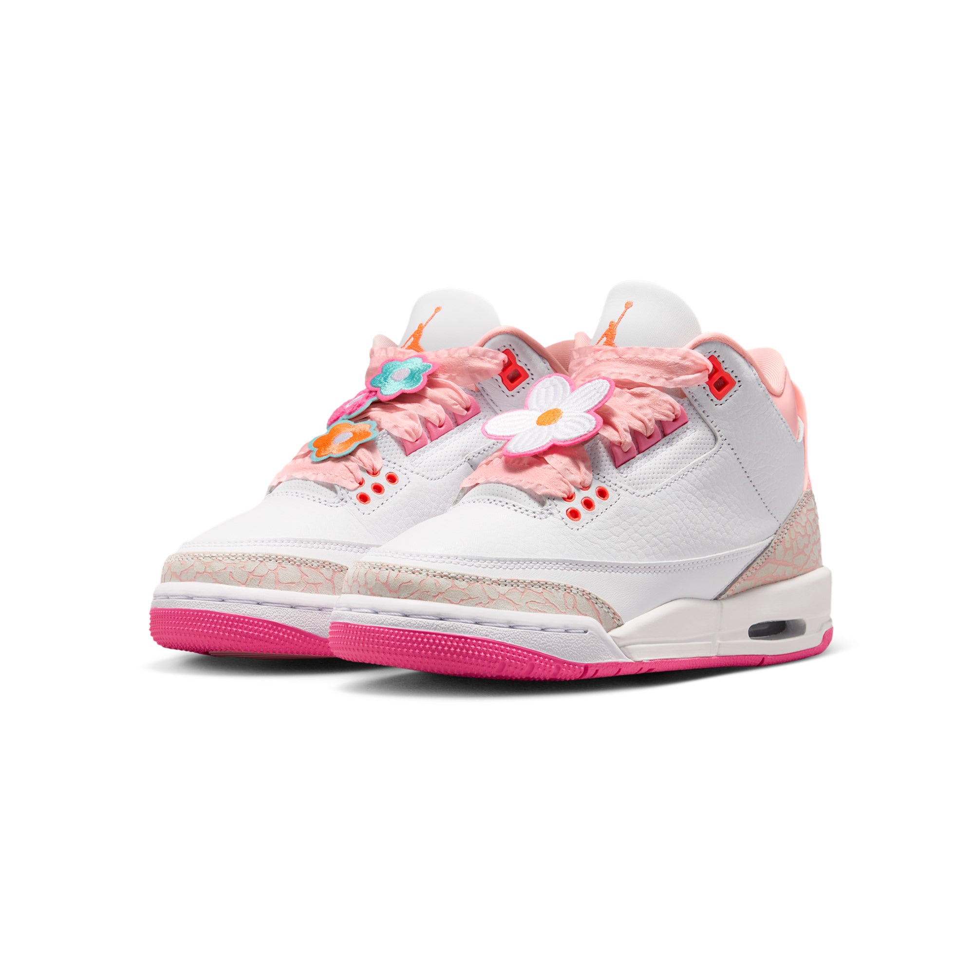 Air Jordan 3 Retro GS PEARL PINK/HYPER ORANGE-PINK BLOOM II0599-600