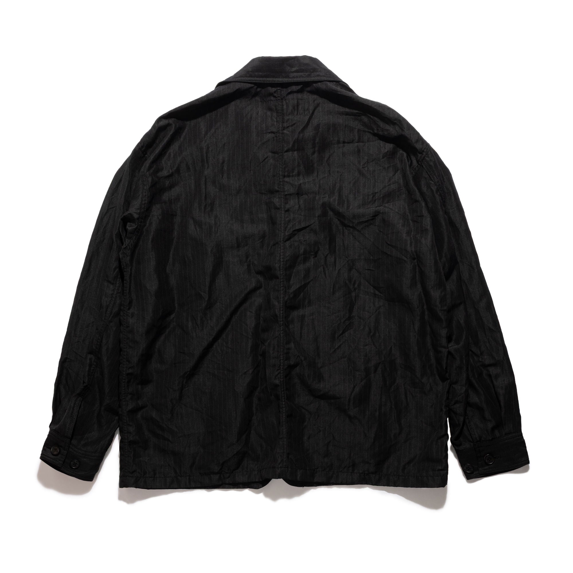 CdGH Linen Stripe Chore Jacket Black HQ-J027-051-1 – Capsule