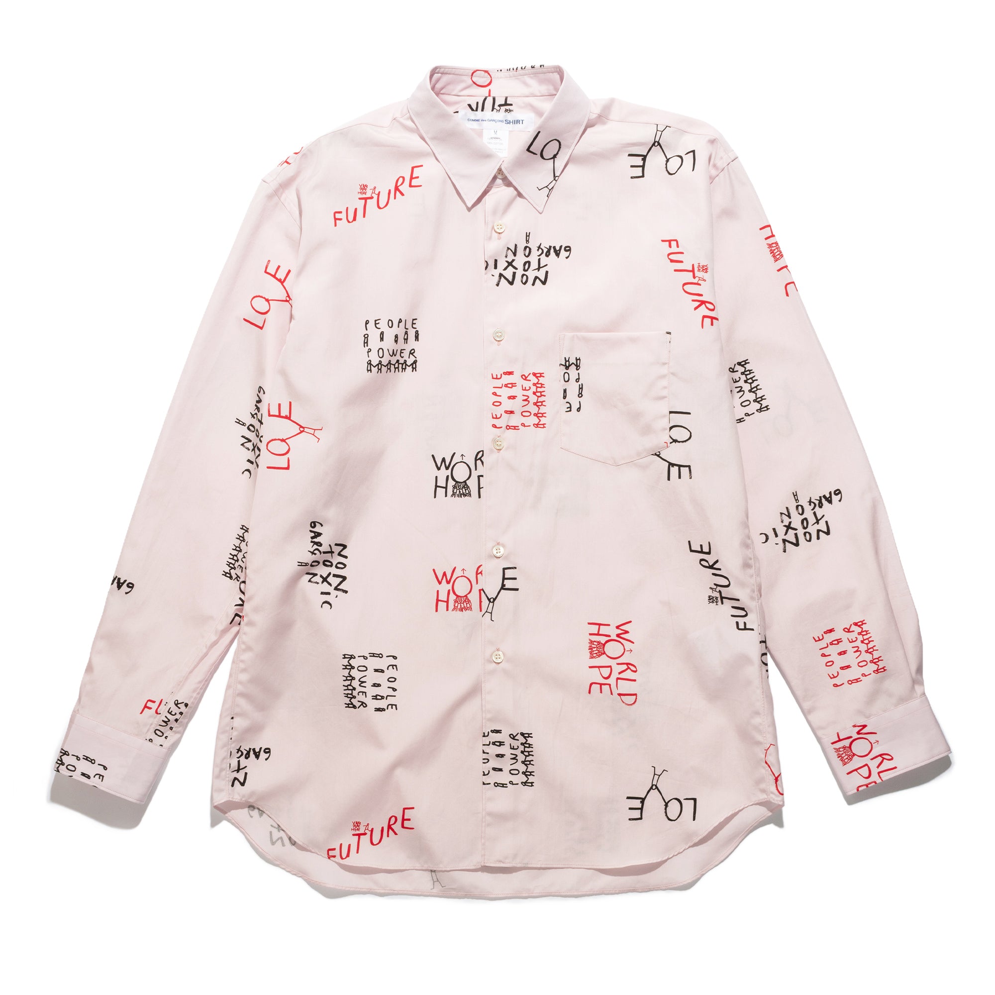 CDG Shirt Graphic Shirt Pink FQ-B044-S26-2