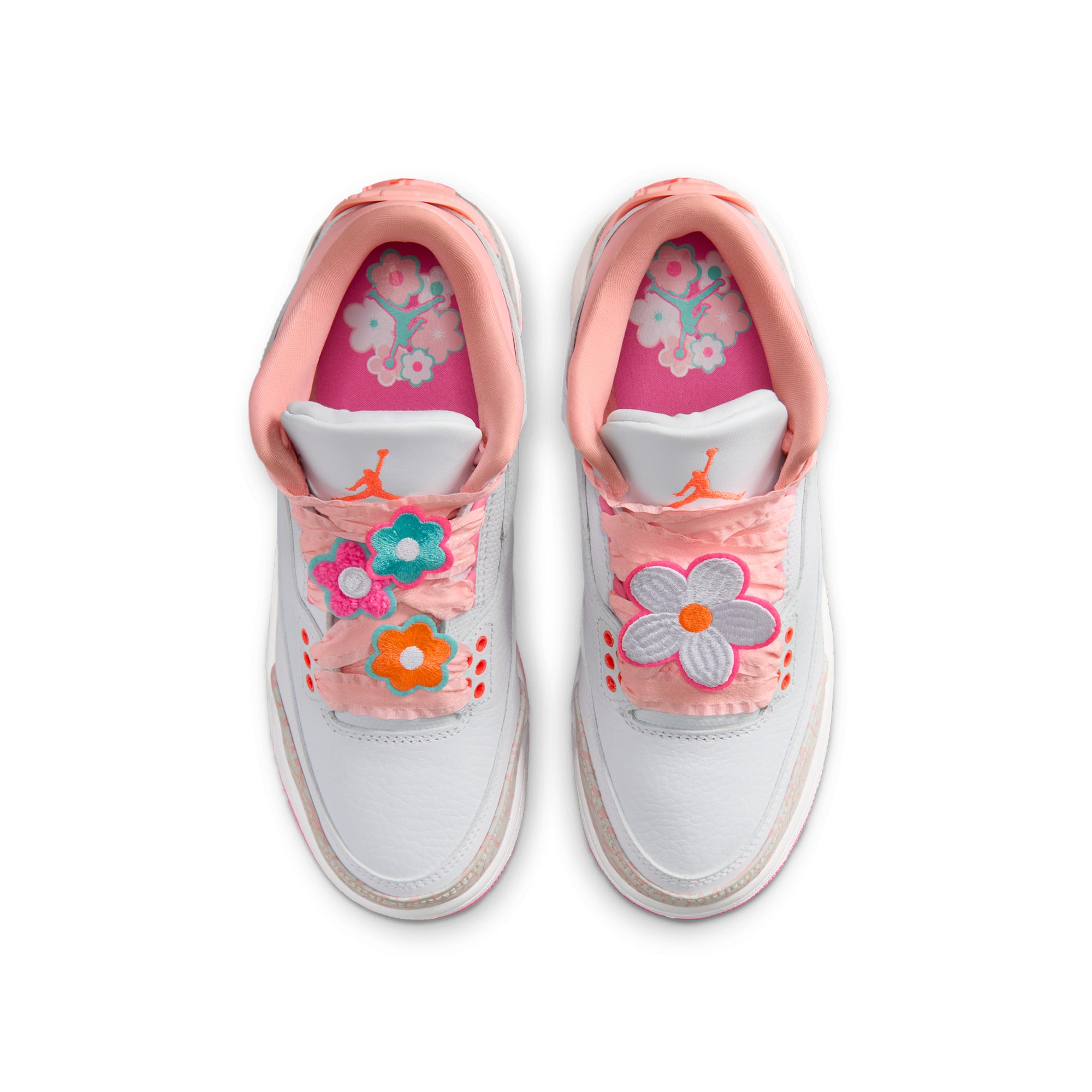 Air Jordan 3 Retro GS PEARL PINK/HYPER ORANGE-PINK BLOOM II0599-600