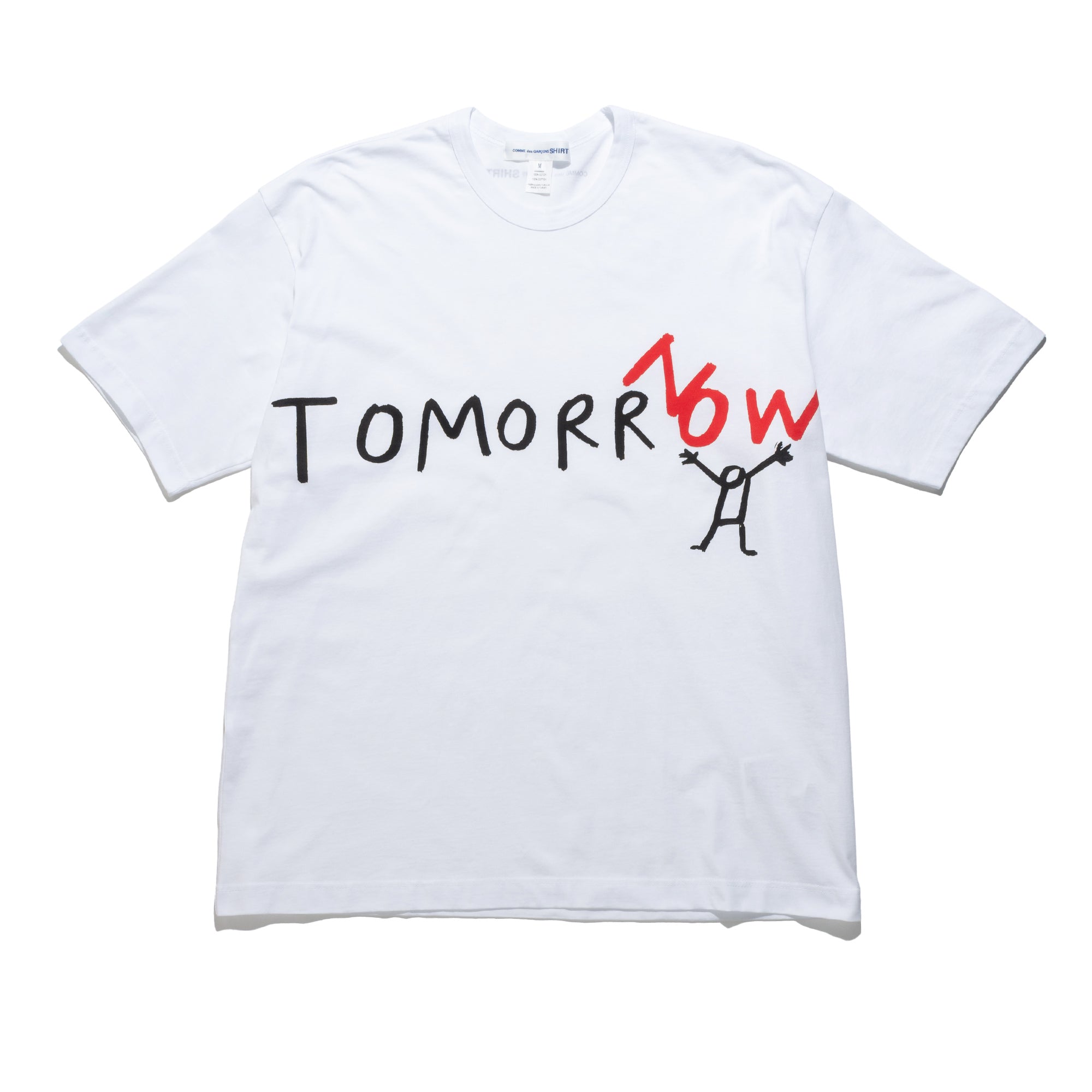 CDG Shirt Tomorrow T-Shirt White FQ-T038-S26-1 – Capsule