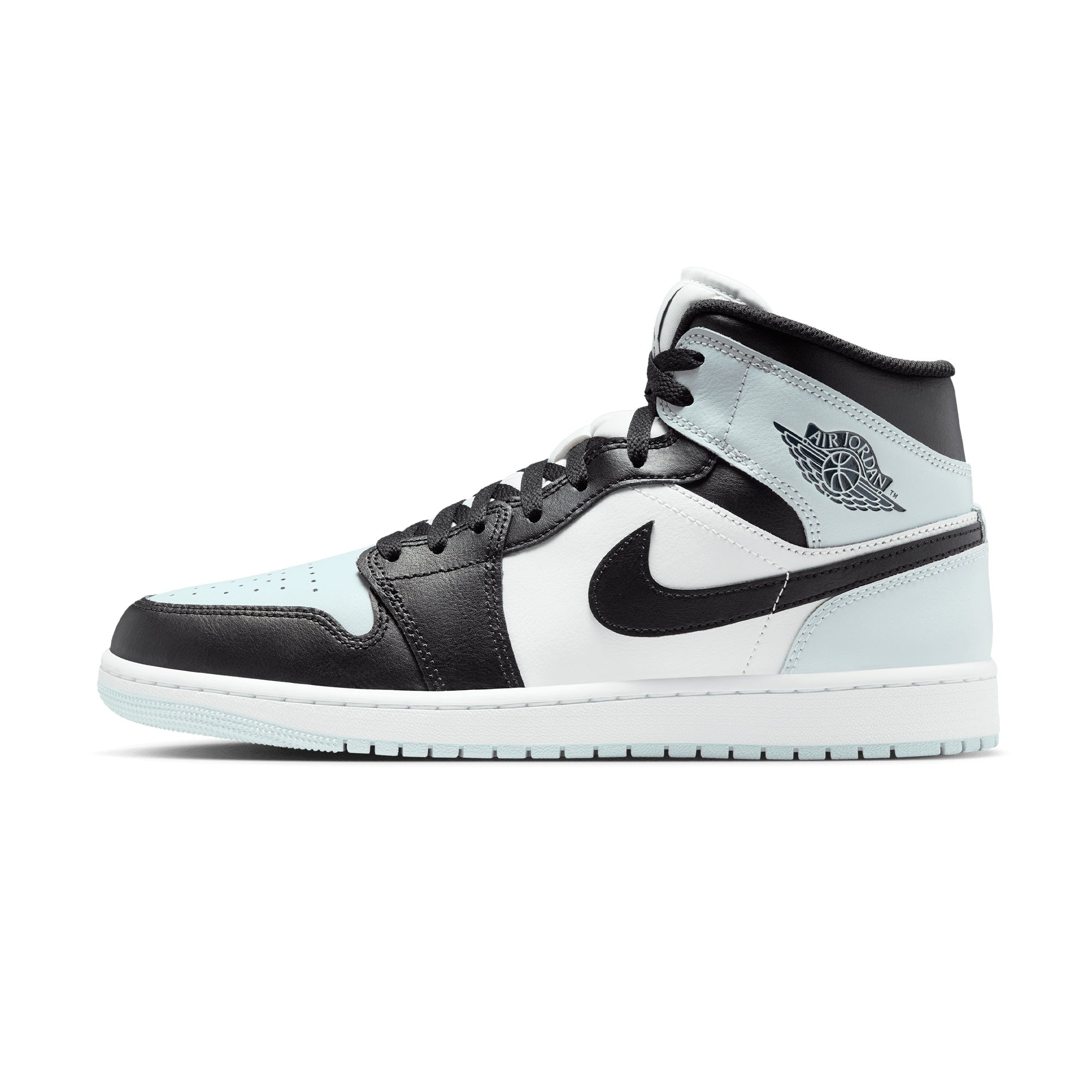 Air Jordan 1 Mid BLACK/SQUADRON BLUE-AURA DQ8426-002