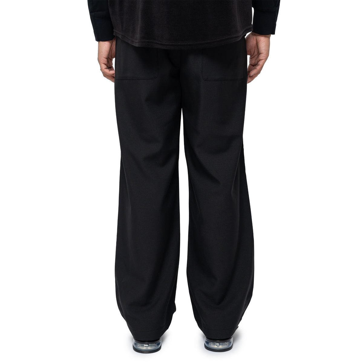 PE Melange Twill Wide Pant Black 574-6282117