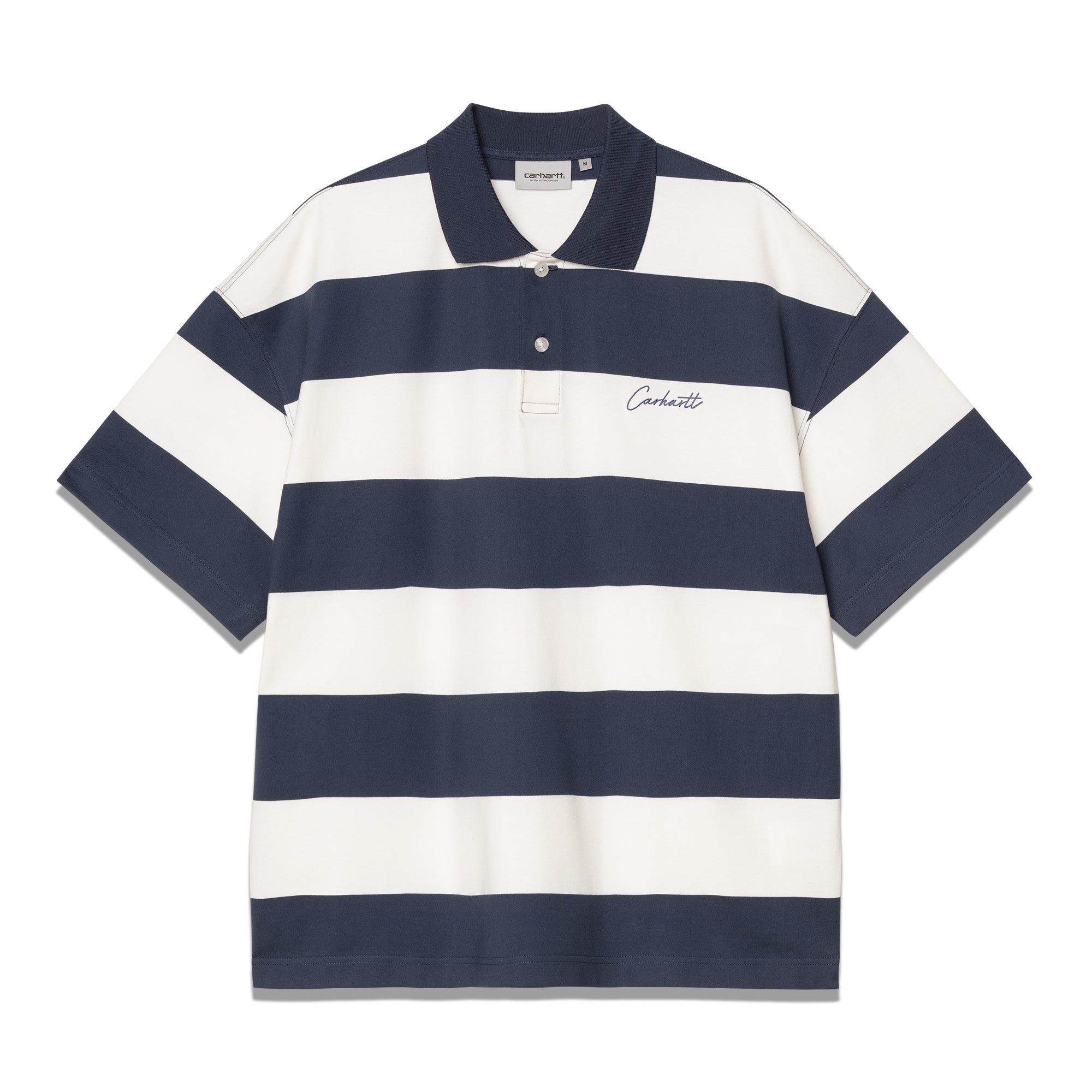 S/S Delray Polo Strip Blue I036187