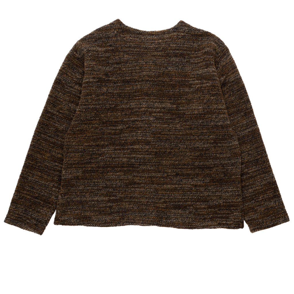 EG Knit Cardigan 23F1B030 Brown Poly/Wool Melange Knit