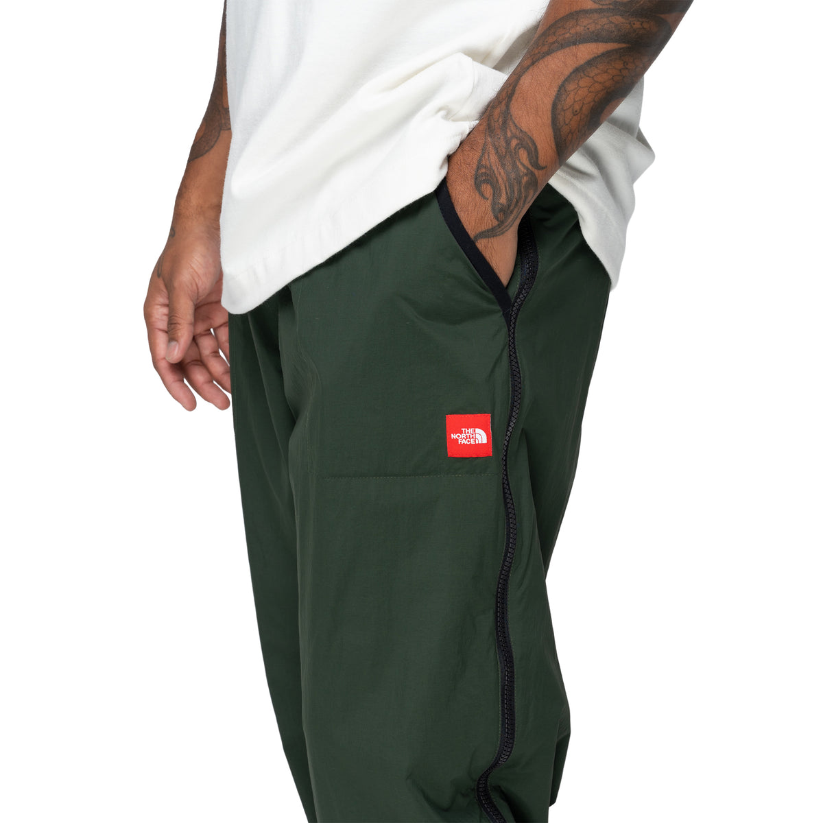 TNF Red Box Zip Pant Bottle Green NF0A8HRX