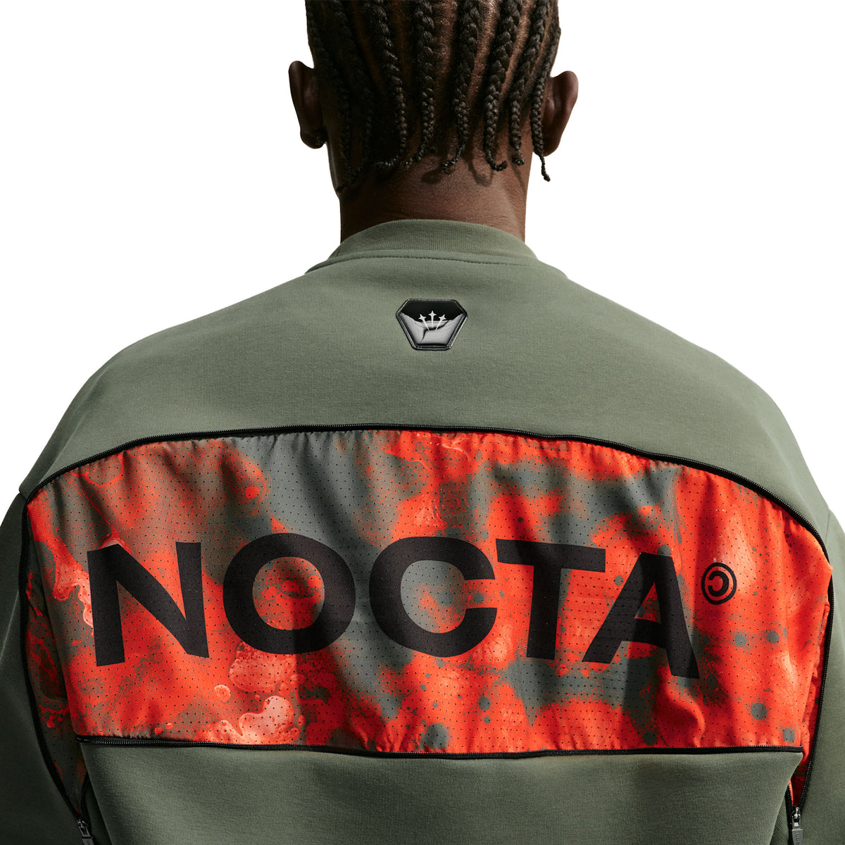 NOCTA NRG Trapezoid-Cut Crewneck MARQUIS TWILIGHT MARSH/REFBLK IO9014-385