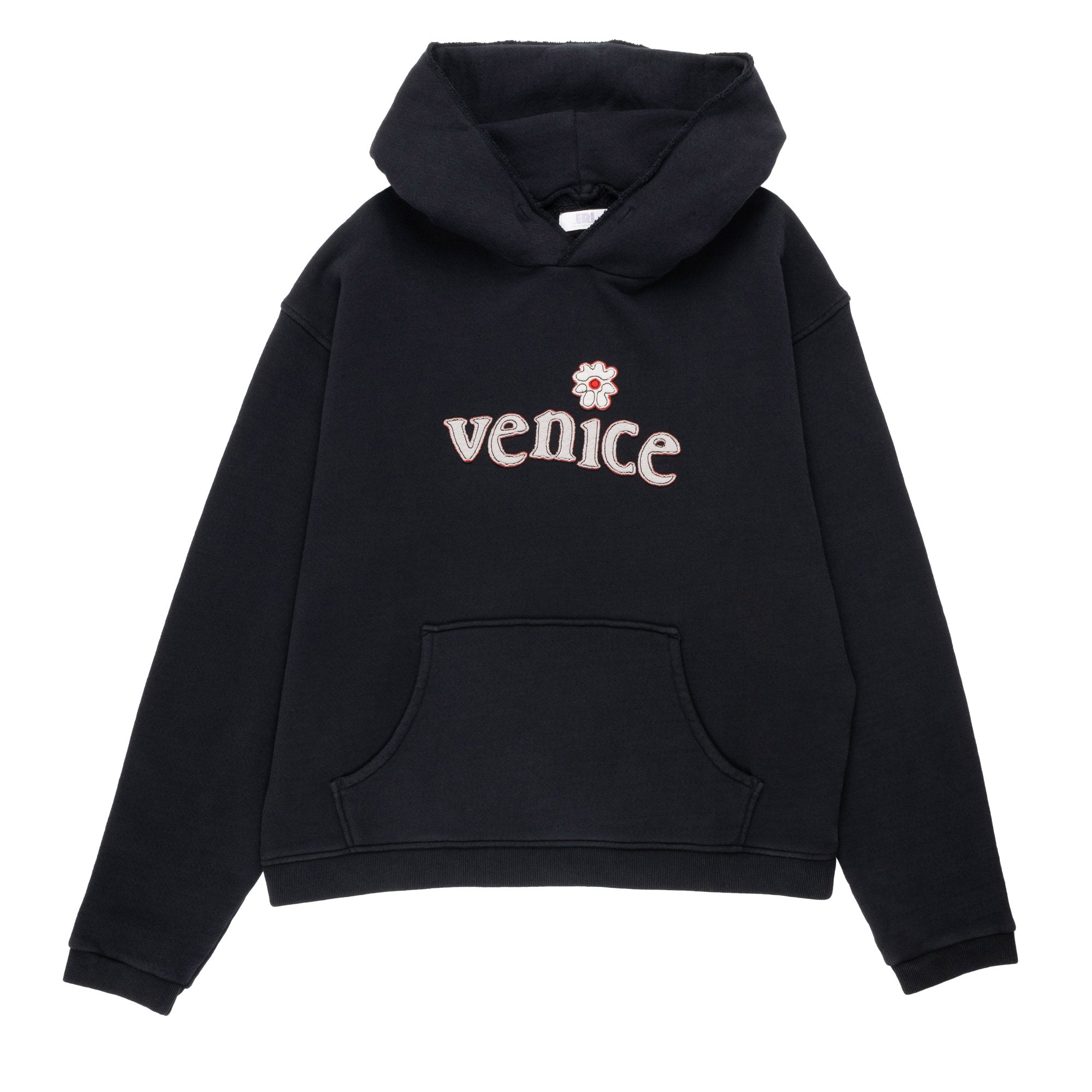 ERL Venice Patch Hoodie Black ERL07T021