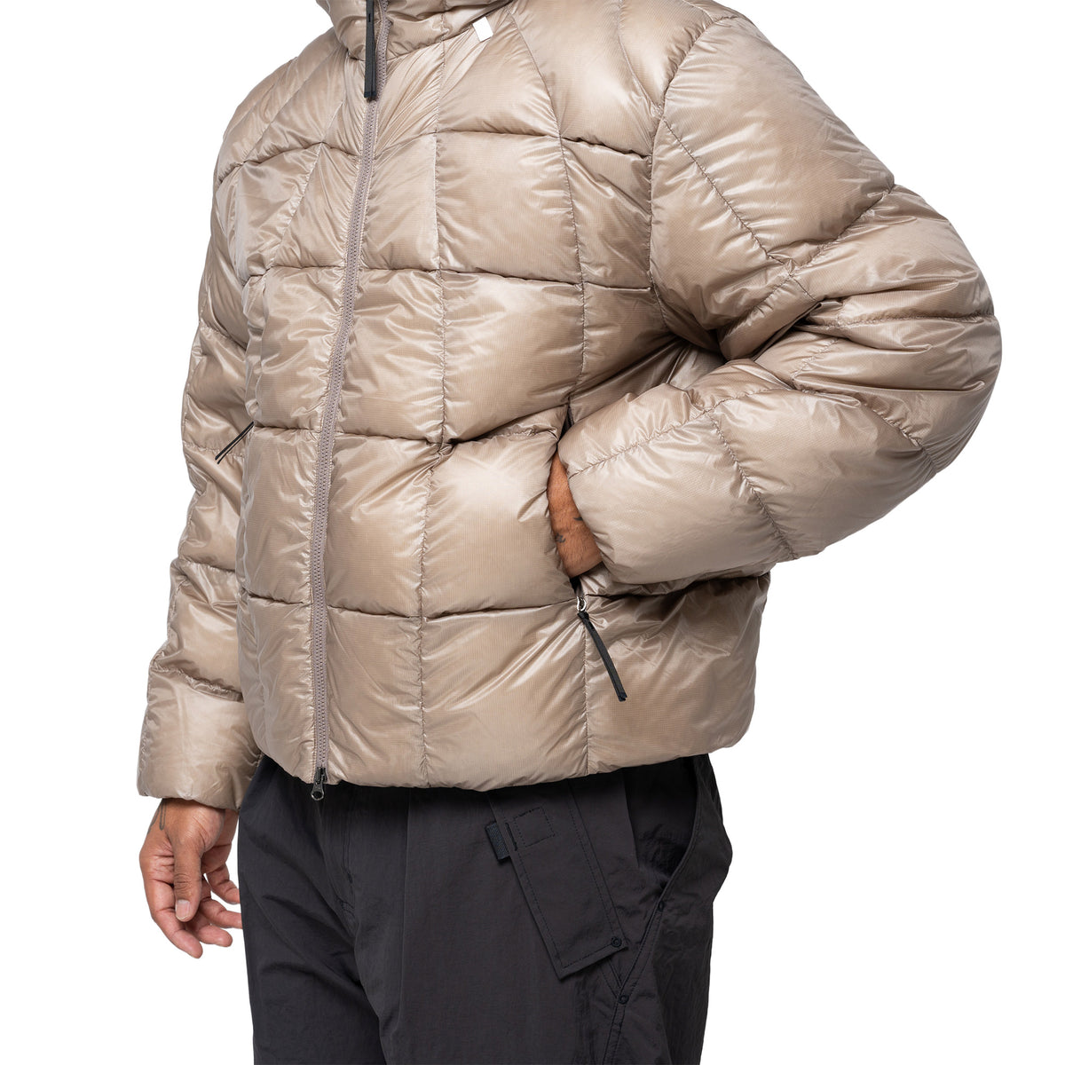 Three-Dimensional Down Parka Moon Rock GZ26301