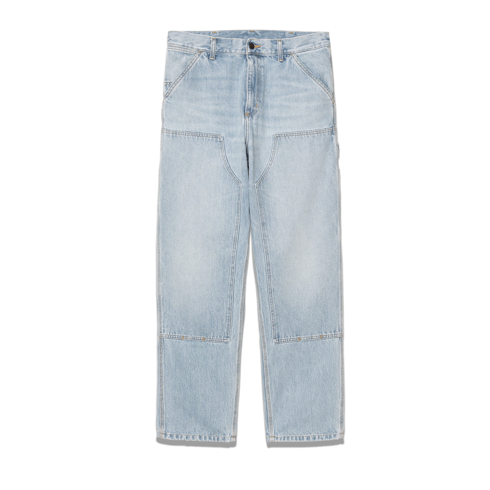 Double Knee Pant 13.5oz Blue Heavy Worn Bleached I032699