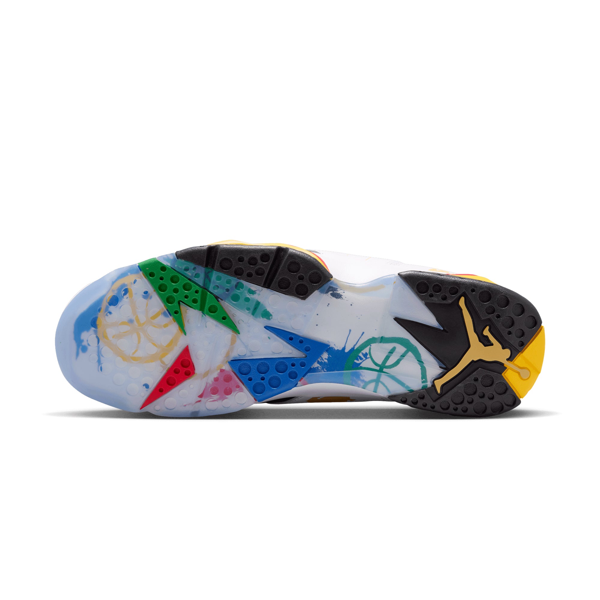 Air Jordan 7 Retro Miró WHITE/METALLIC GOLD-SPORT RED IQ6573-100