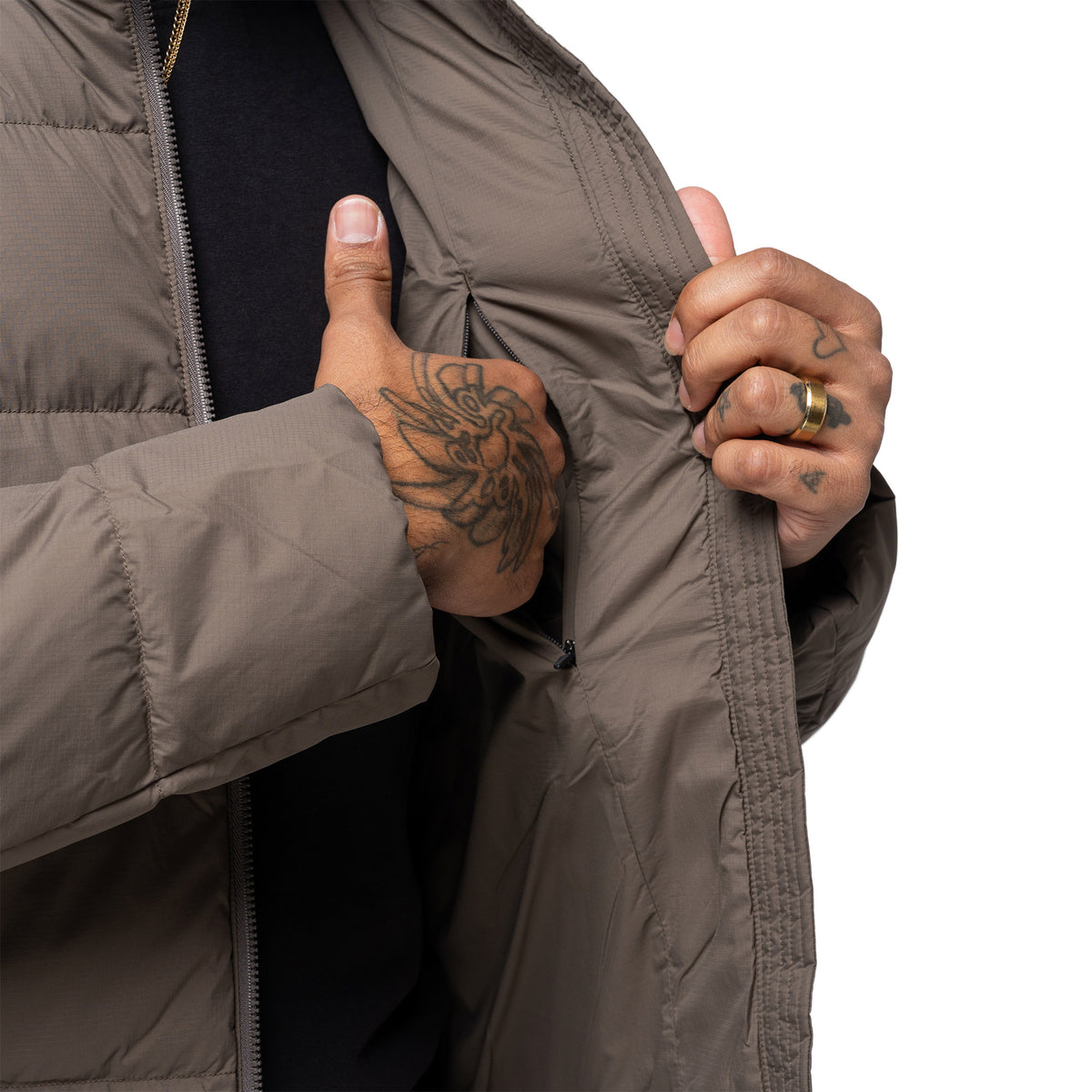 Gridded Down Jacket Morel GL26335