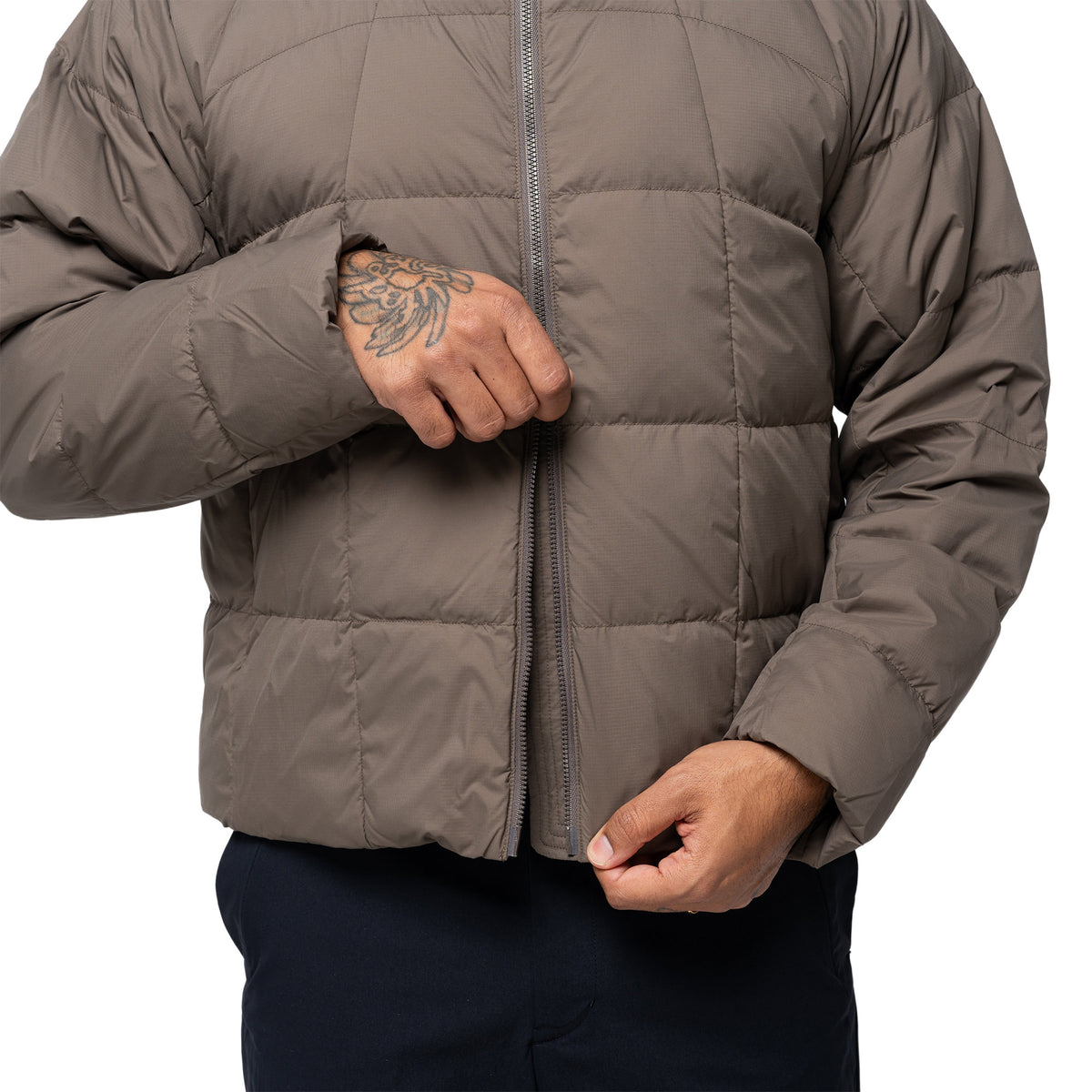 Gridded Down Jacket Morel GL26335