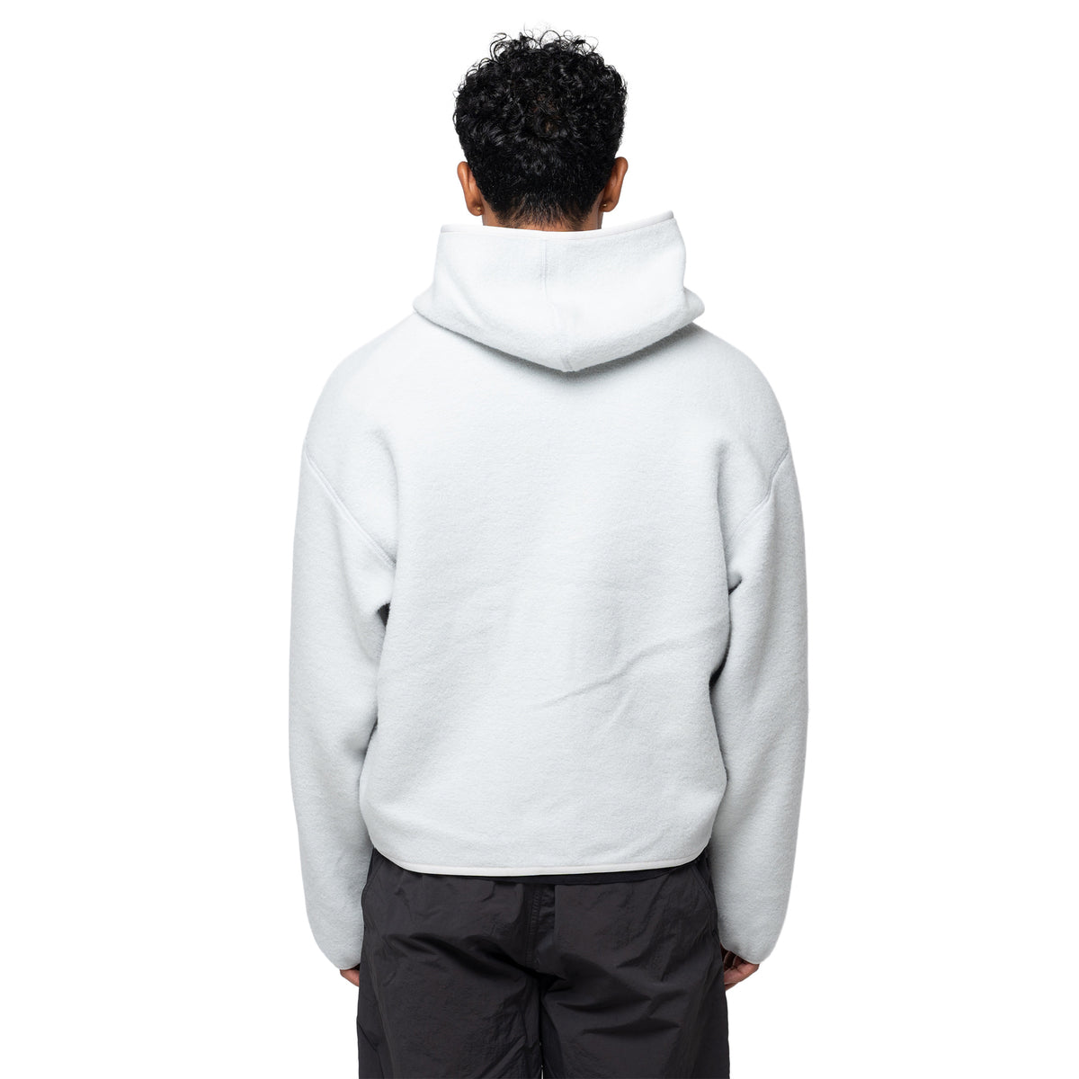 Wool Fleece Hoodie Natural Grey GZ36306