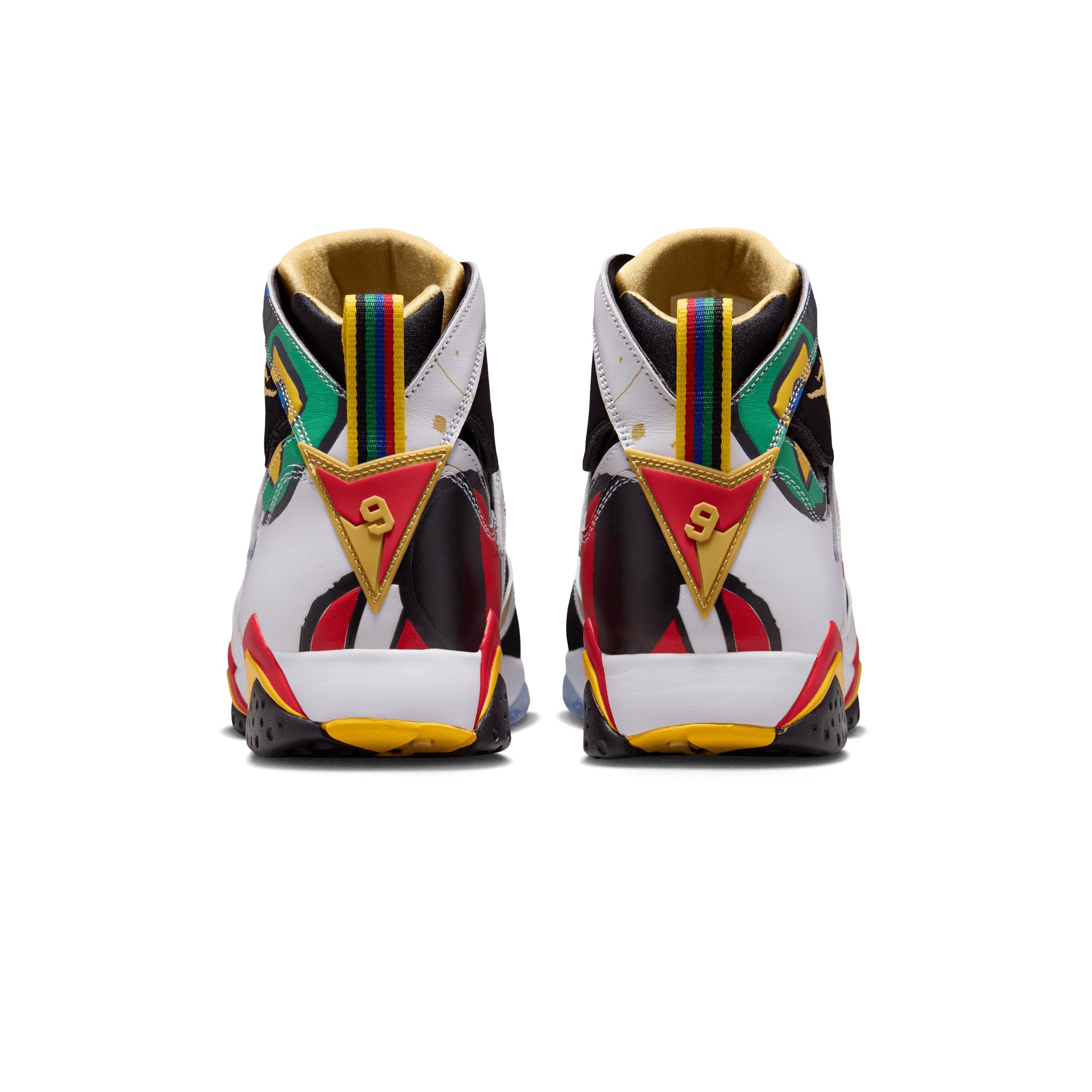 Air Jordan 7 Retro Miró WHITE/METALLIC GOLD-SPORT RED IQ6573-100