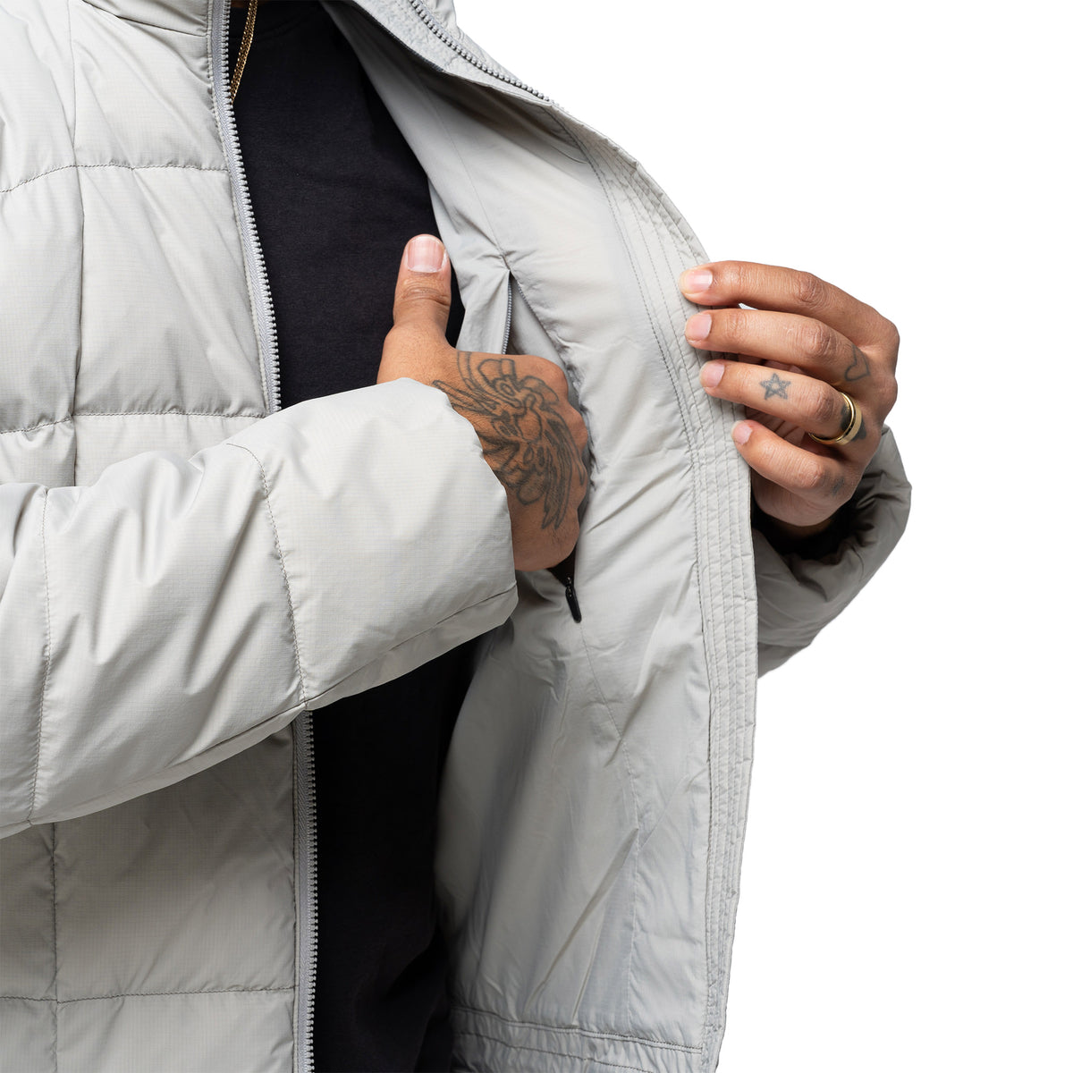 Gridded Down Jacket Drizzle GL26335