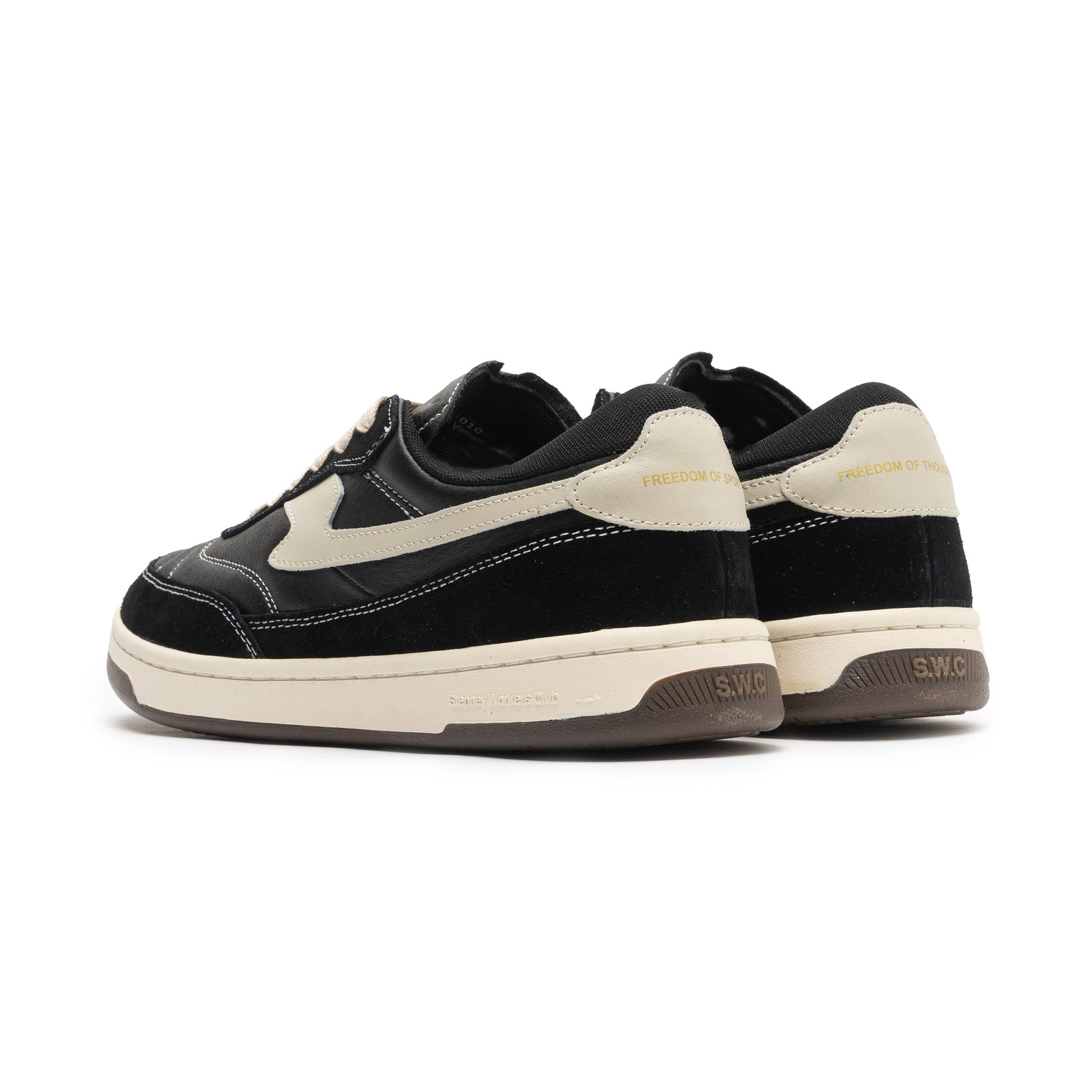 CASSON S-STRIKE LEATHER SUEDE BLACK YQ04010