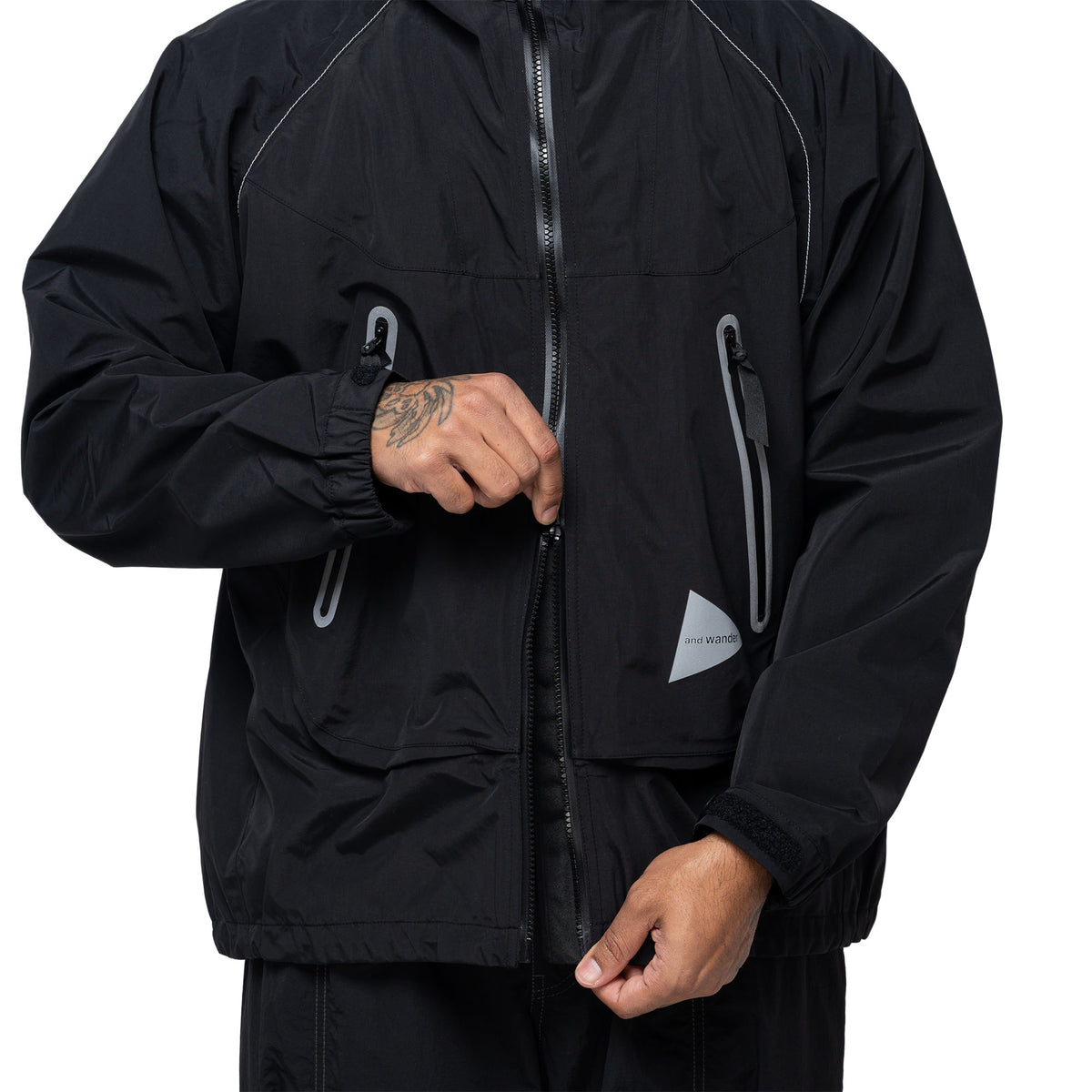 Loose Fit Rain Jacket Black 574-6281032