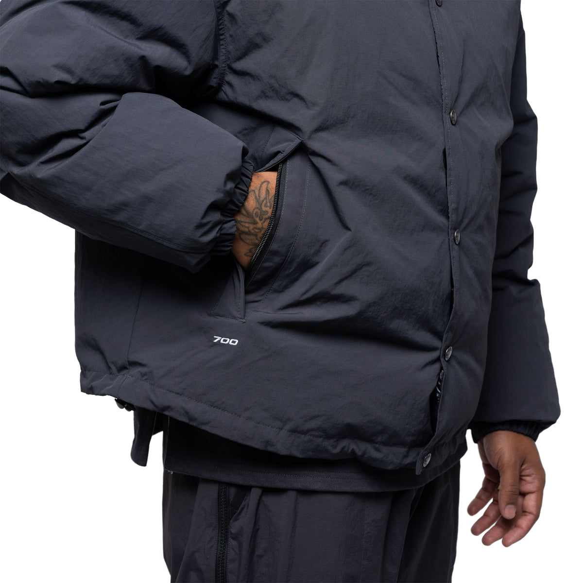 TNF Red Box Down Jacket Obsidian NF0A8EG