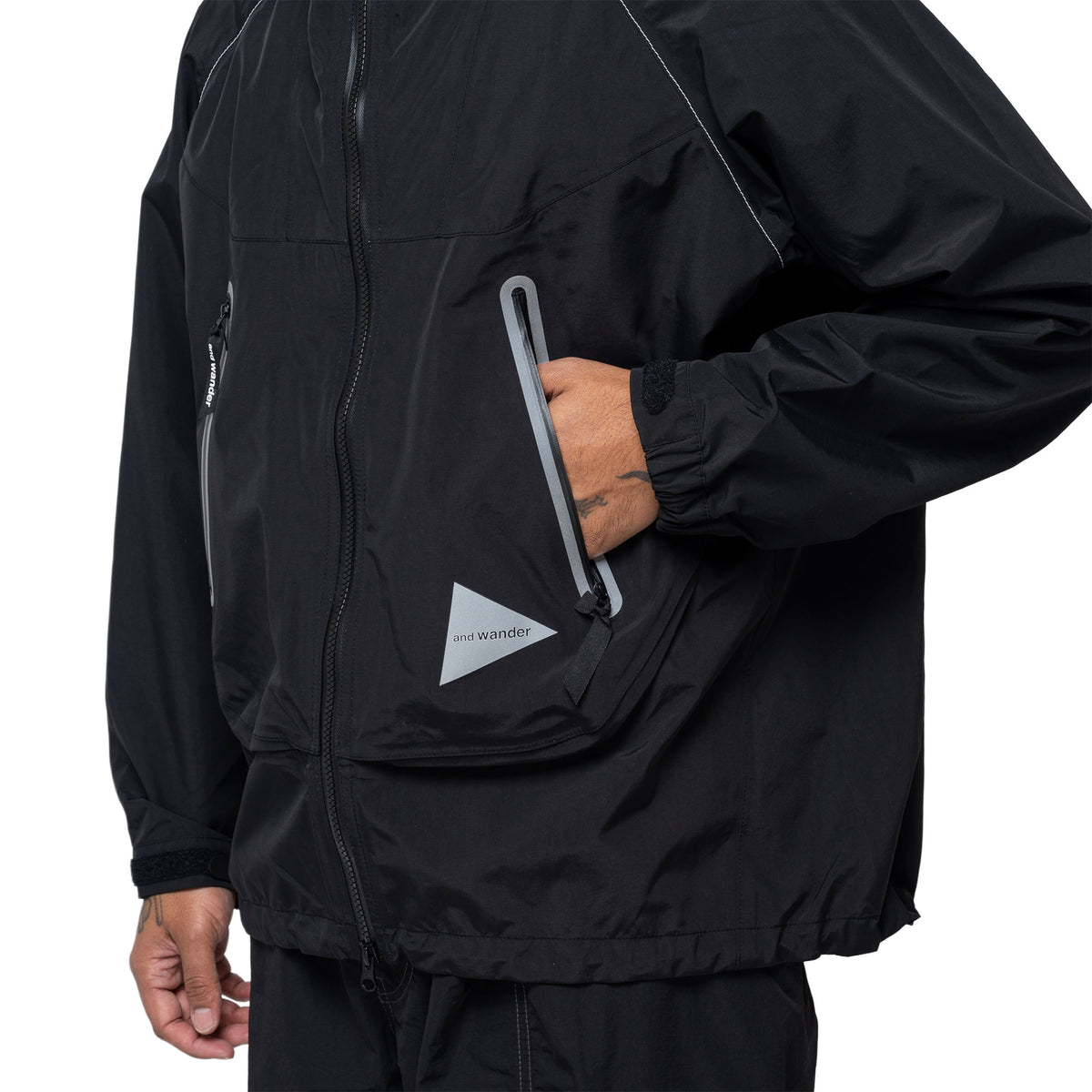 Loose Fit Rain Jacket Black 574-6281032