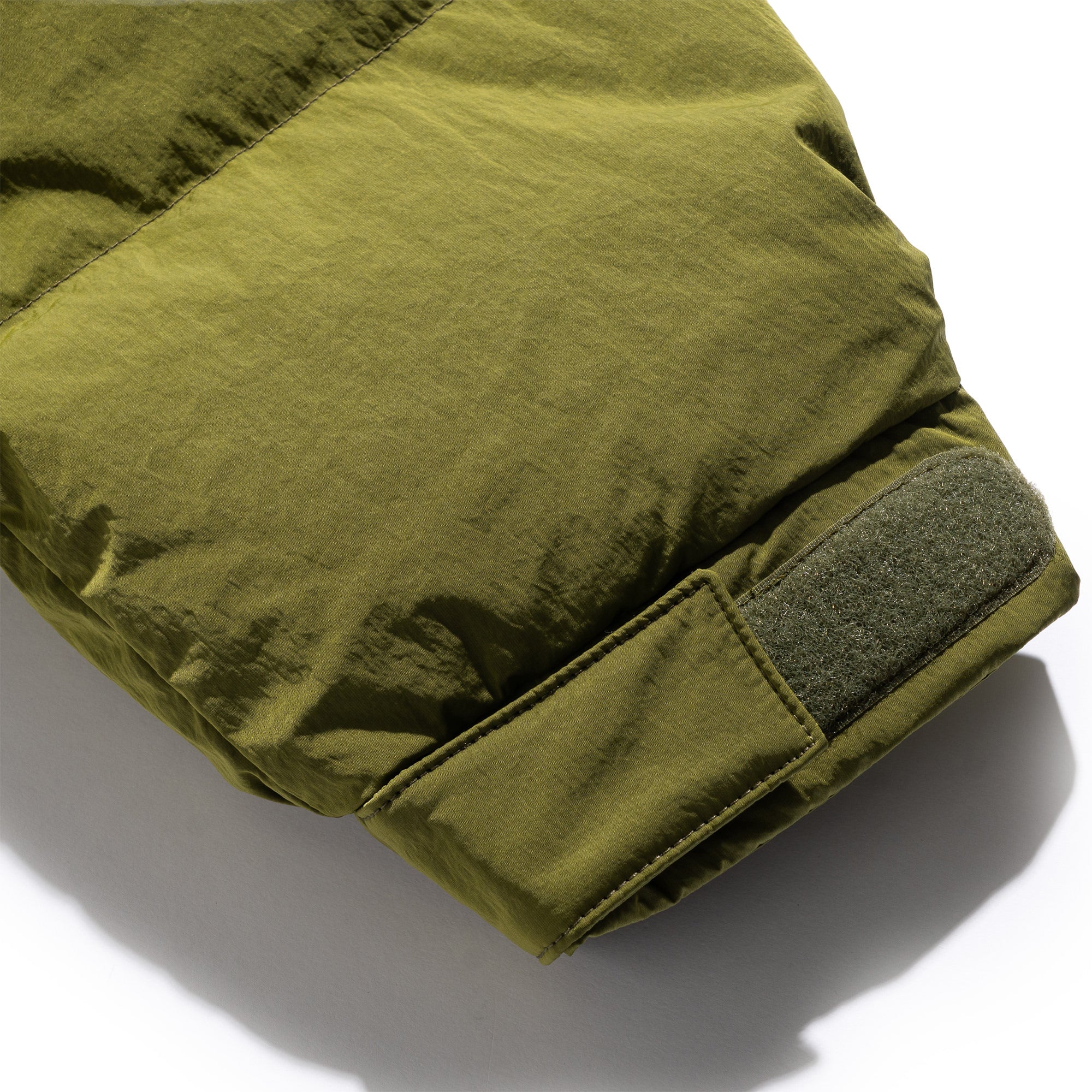 Dope Dyed Ripple Nylon Down Jacket Uji Tea GL25339