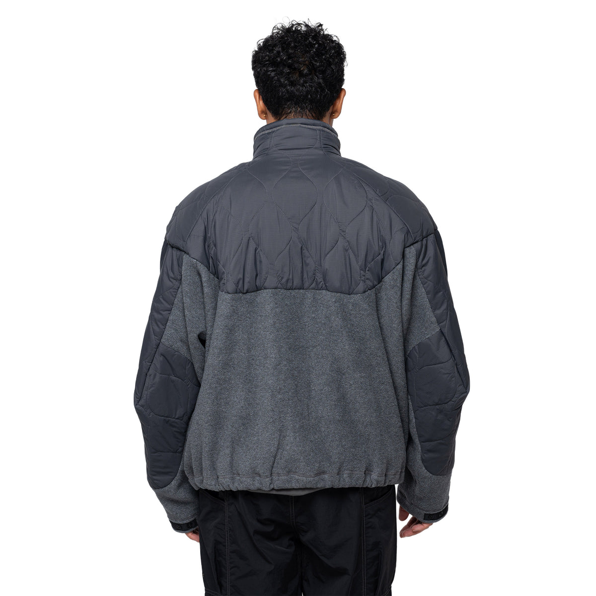 Quilted Fleece Jacket Grey 574-6281040