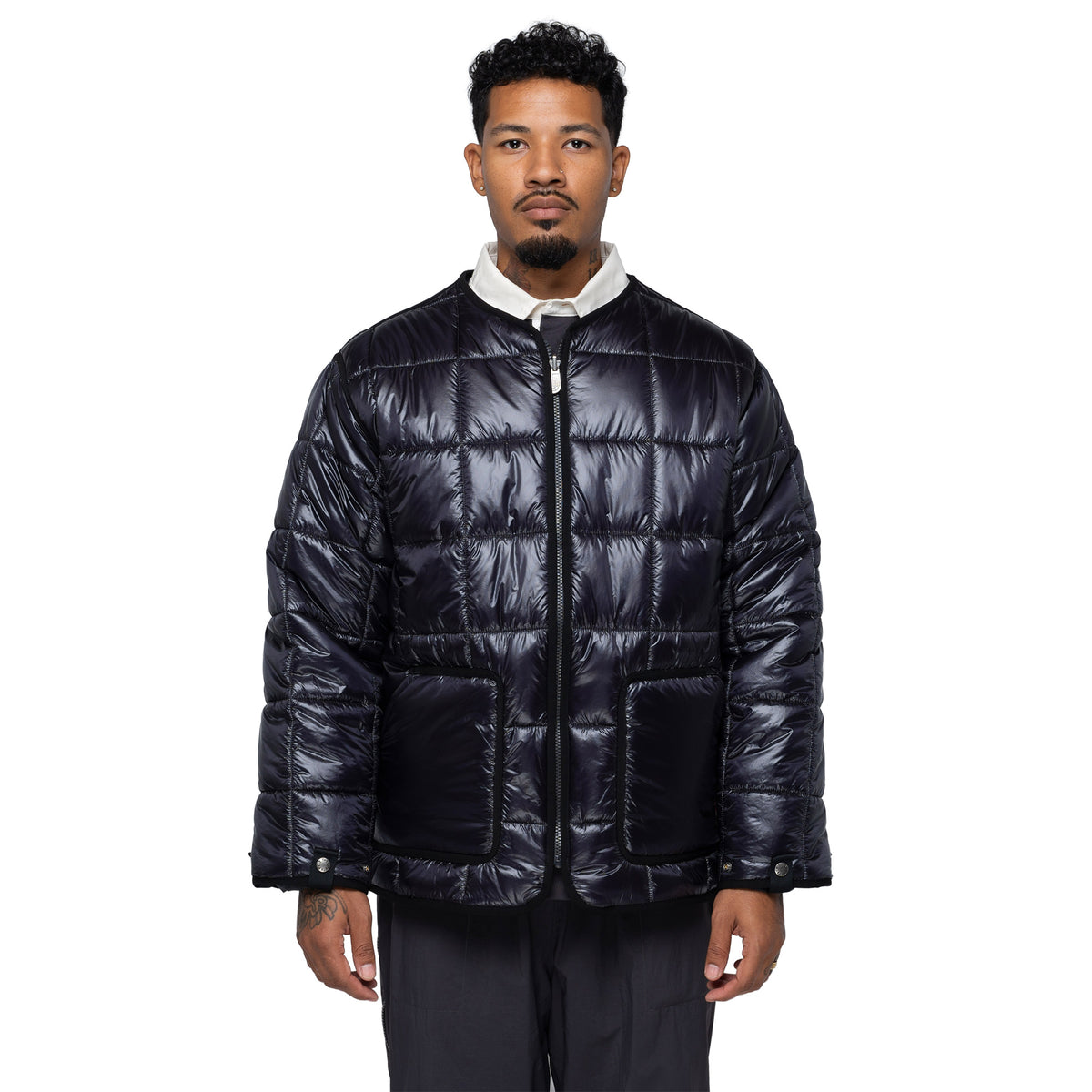 TNF Red Box Liner Jacket Obsidian NF0A8HDH