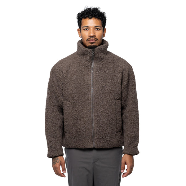 Deep Pile Fleece Jacket Morel GL36338