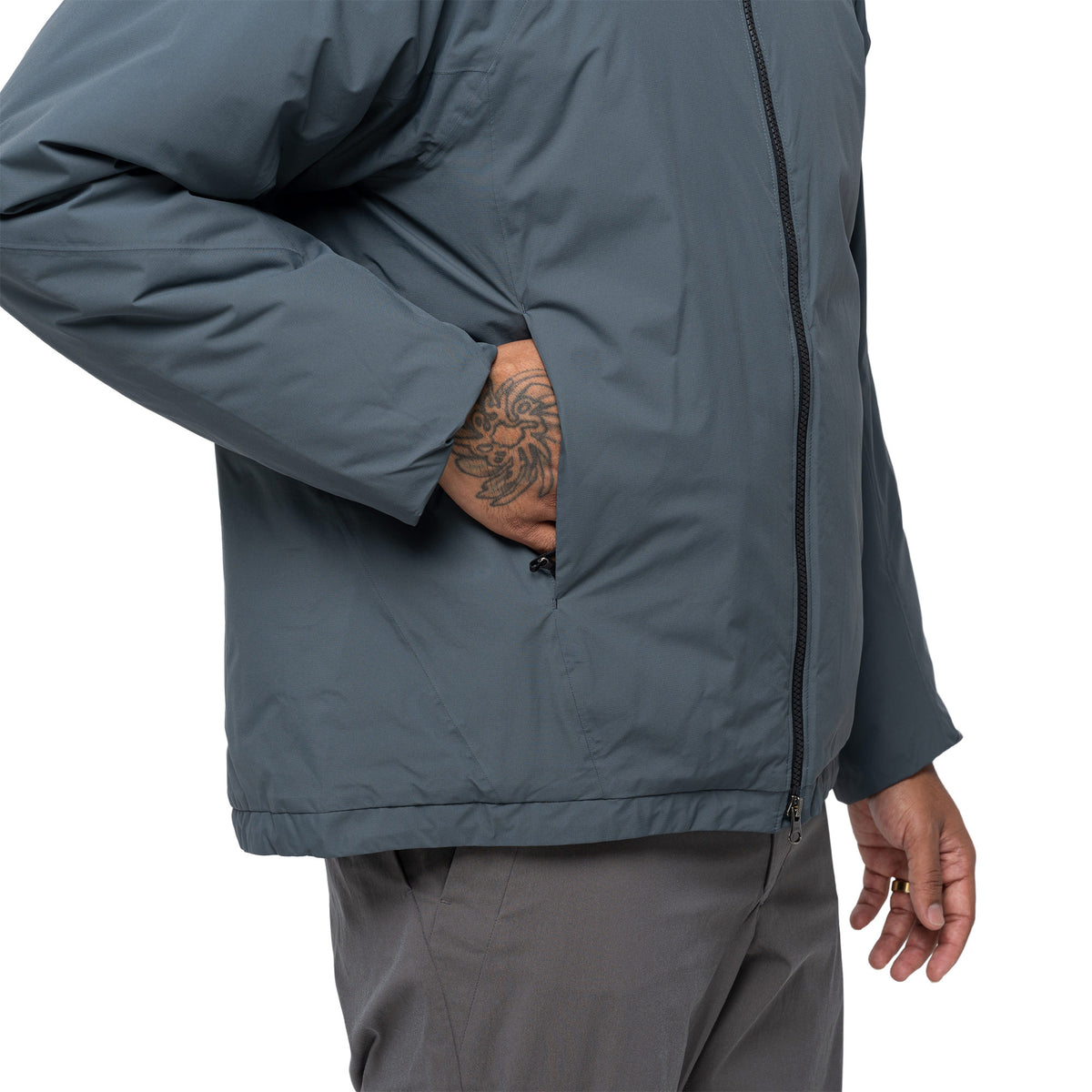 Windstopper Puffy Jacket GORE-TEX LABS Olive Grey GL26336