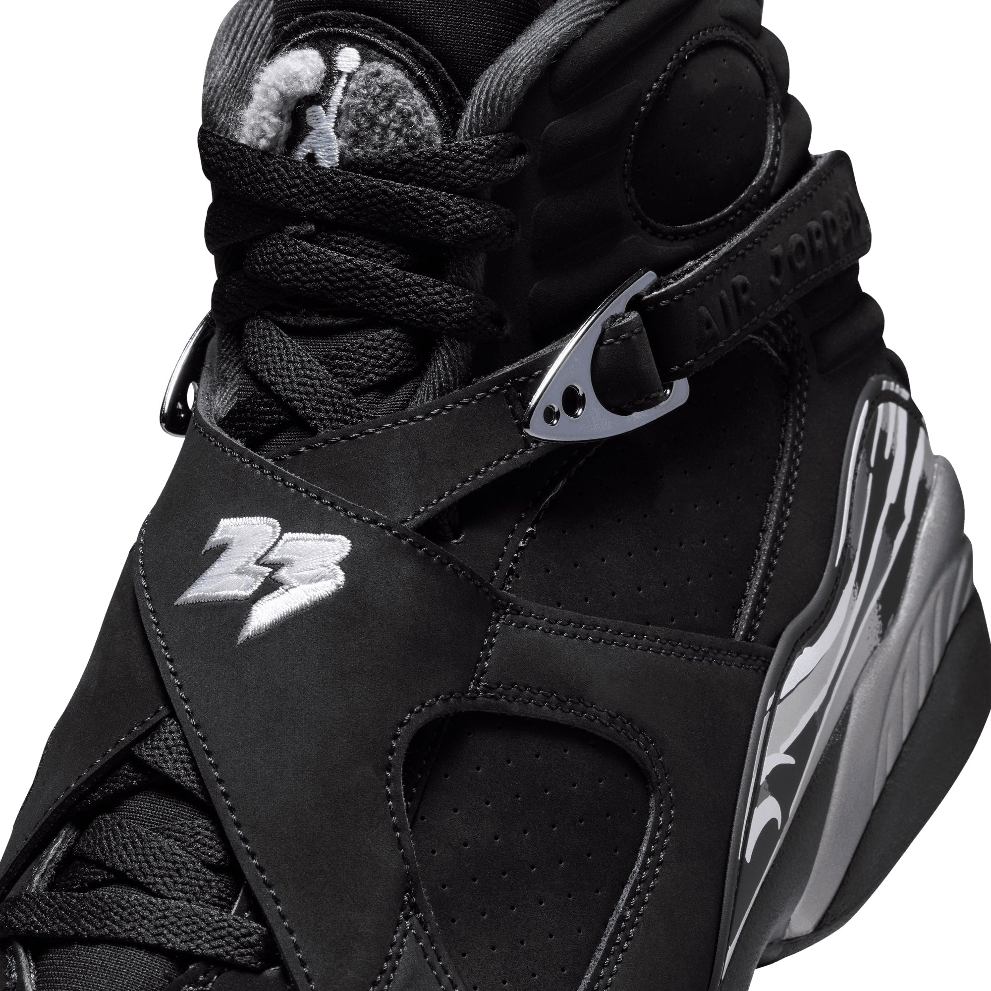 Air Jordan 8 Retro BLACK/WHITE-LT GRAPHITE 305381-007