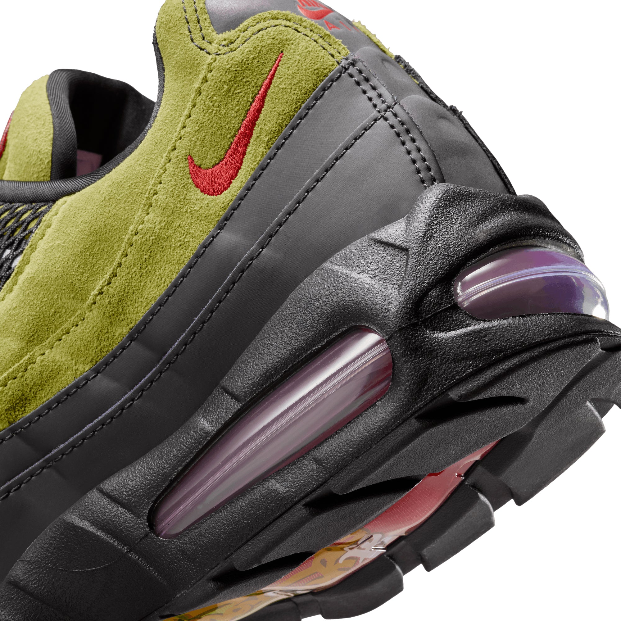 Nike Air Max 95 Big Bubble x Aya Brown ATOMIC GREEN/UNIVERSITY RED-BLACK IQ6687-300