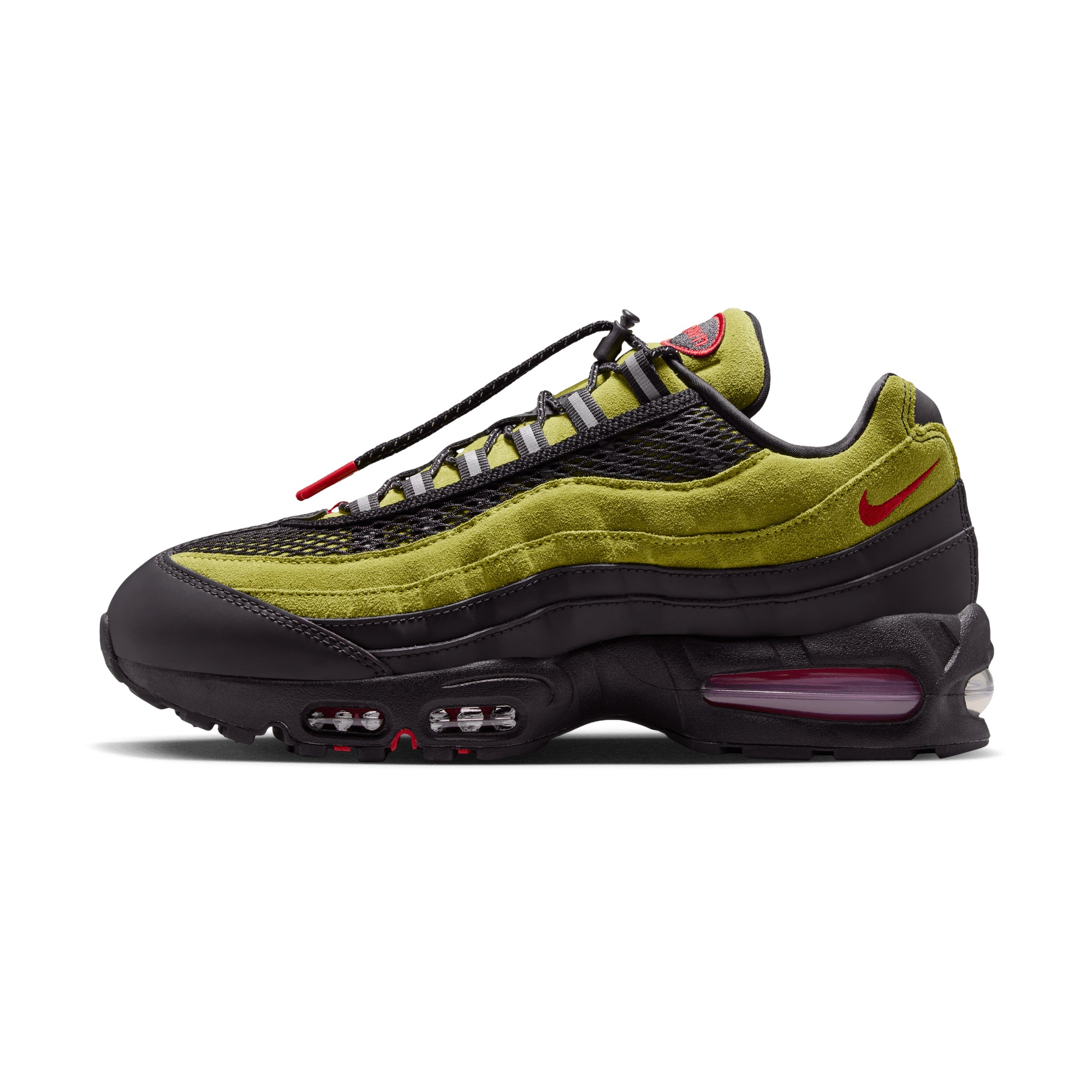 Nike Air Max 95 Big Bubble x Aya Brown ATOMIC GREEN/UNIVERSITY RED-BLACK IQ6687-300