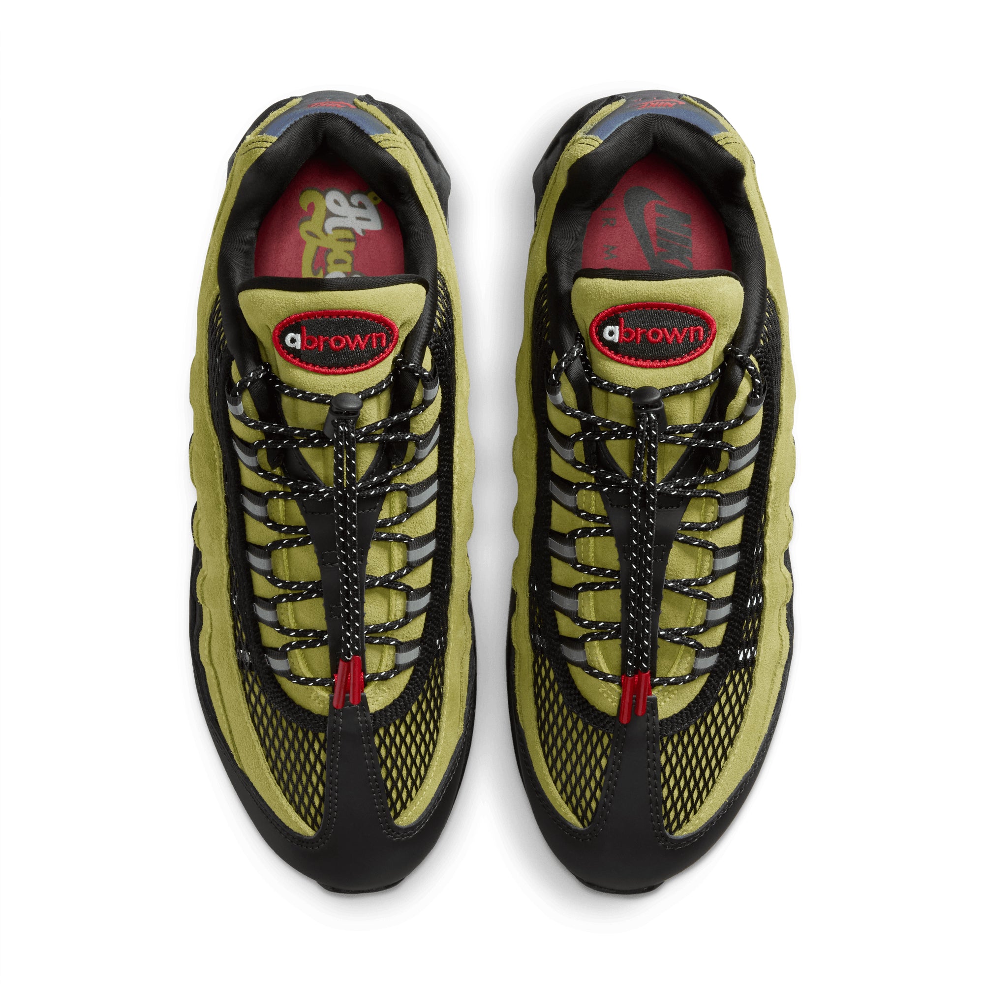 Nike Air Max 95 Big Bubble x Aya Brown ATOMIC GREEN/UNIVERSITY RED-BLACK IQ6687-300