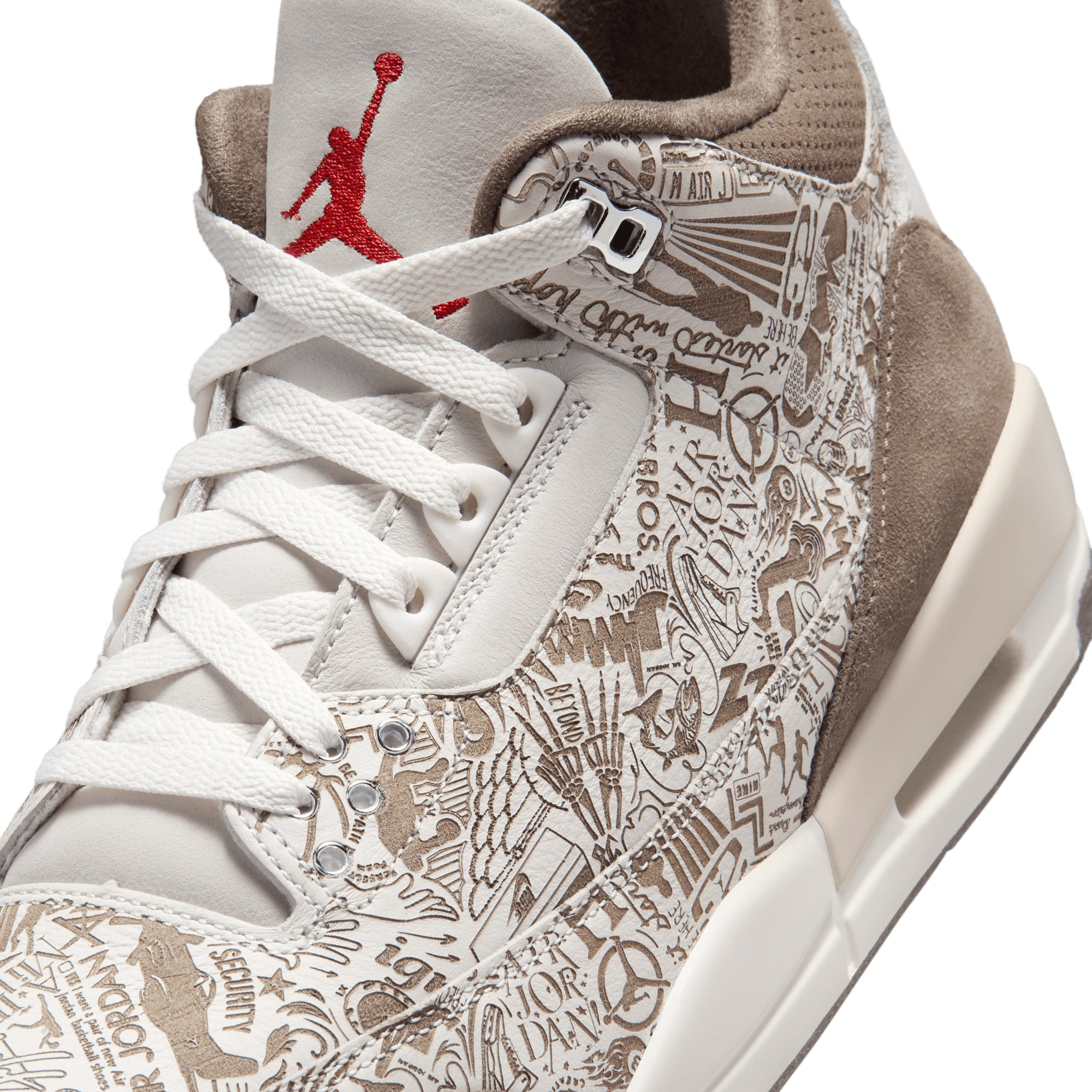 Air Jordan 3 Retro Laser PHANTOM/UNIVERSITY RED-PALOMINO-SAIL JA1369-001