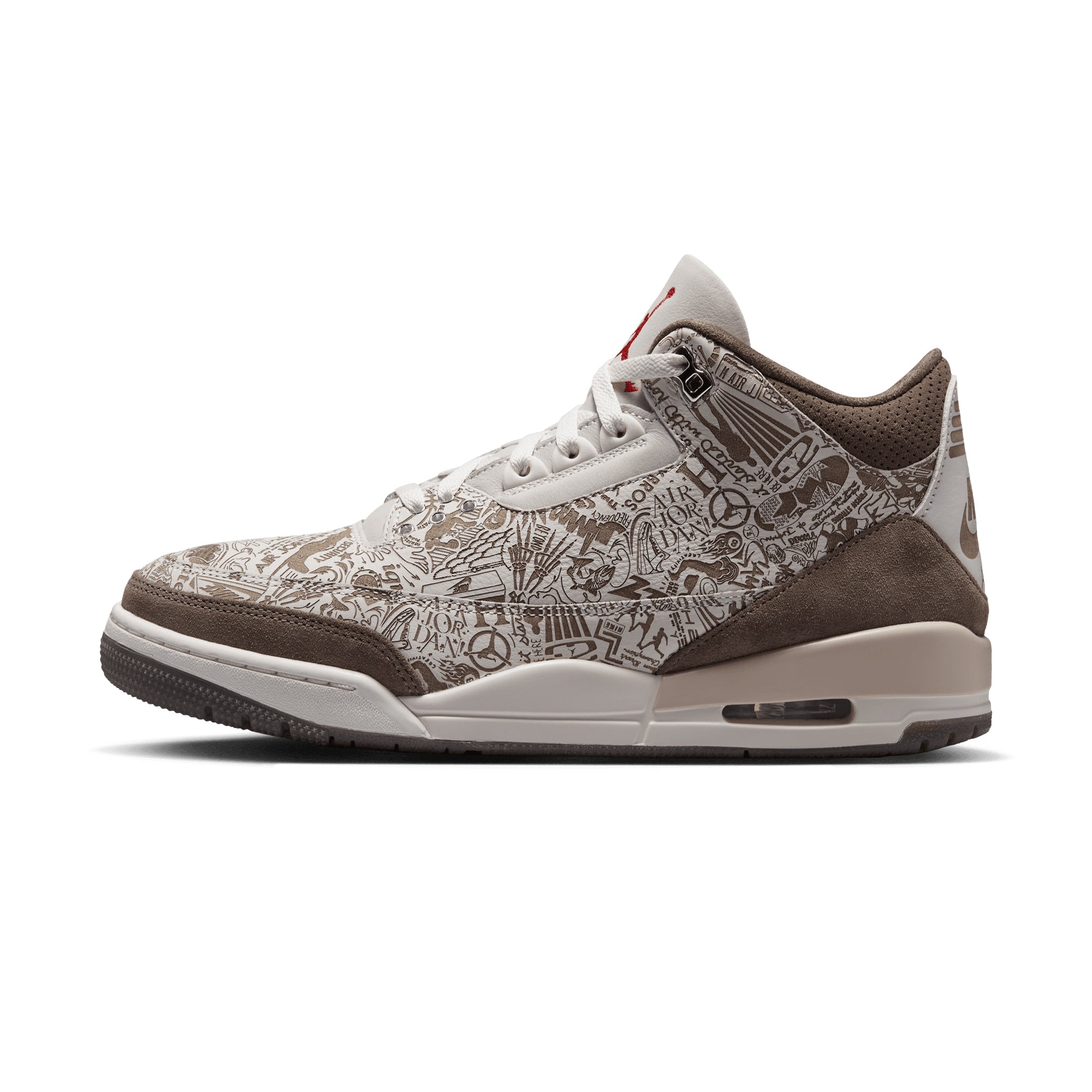 Air Jordan 3 Retro Laser PHANTOM/UNIVERSITY RED-PALOMINO-SAIL JA1369-001