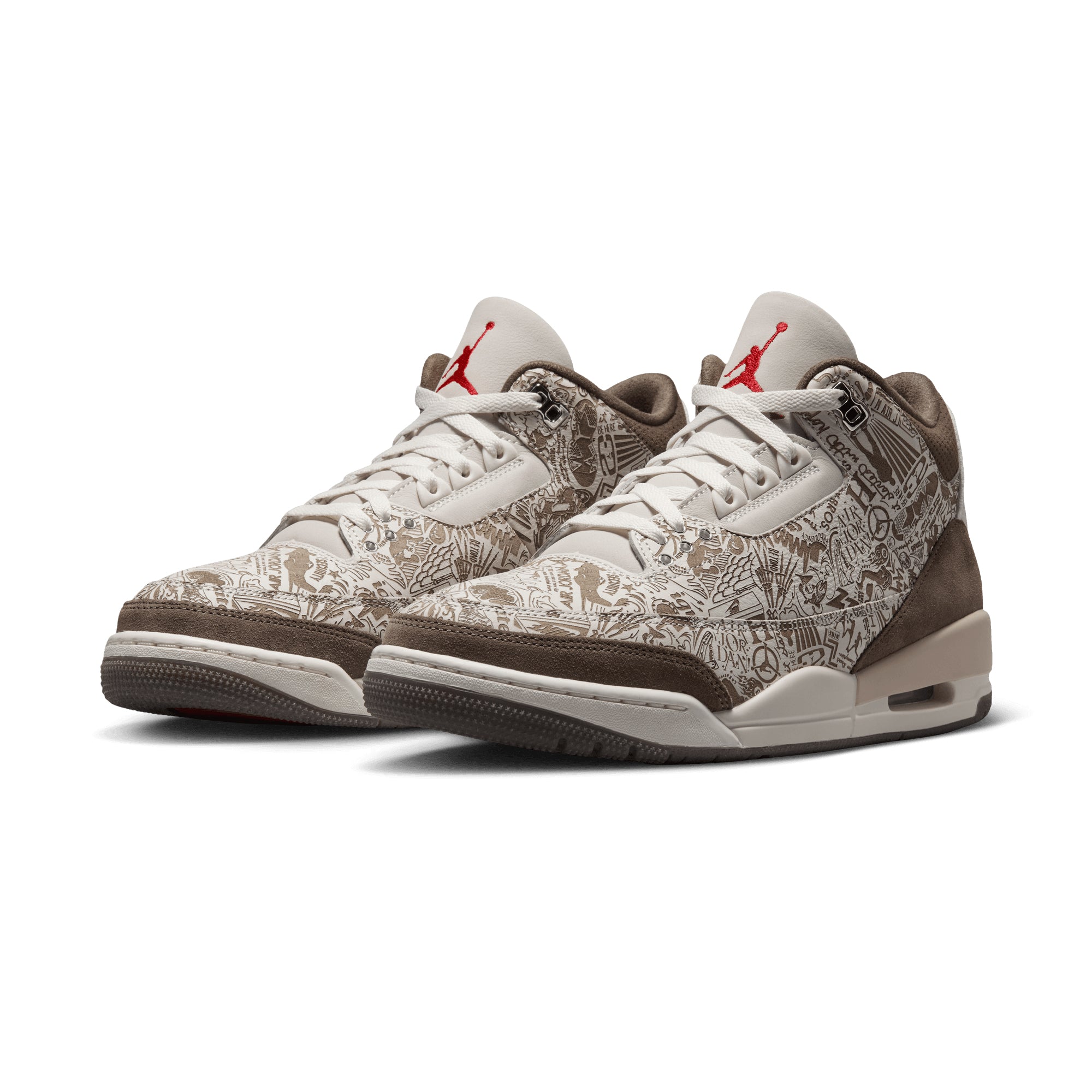 Air Jordan 3 Retro Laser PHANTOM/UNIVERSITY RED-PALOMINO-SAIL JA1369-001