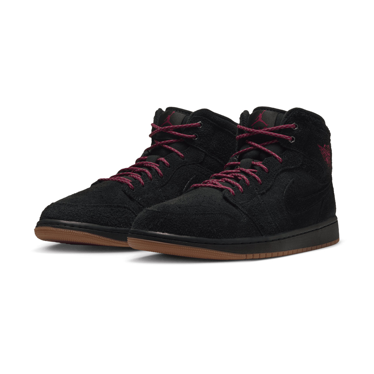 Air Jordan 1 Mid SE BLACK/TEAM RED-GUM MED BROWN IQ5491-001
