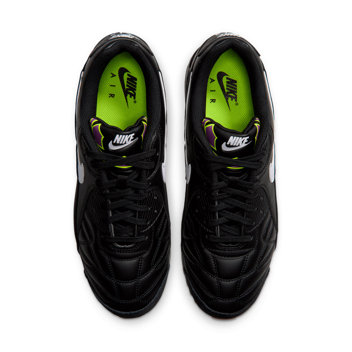 Nike Air Max 90 Premium BLACK/WHITE-GUM MED BROWN-VOLT IQ7129-001