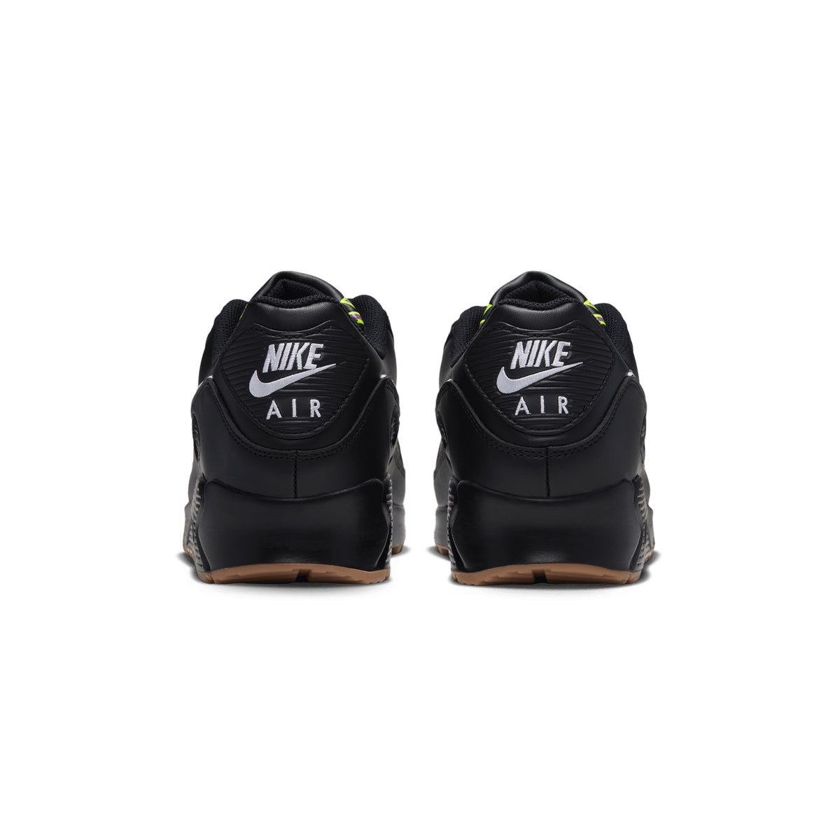 Nike Air Max 90 Premium BLACK/WHITE-GUM MED BROWN-VOLT IQ7129-001