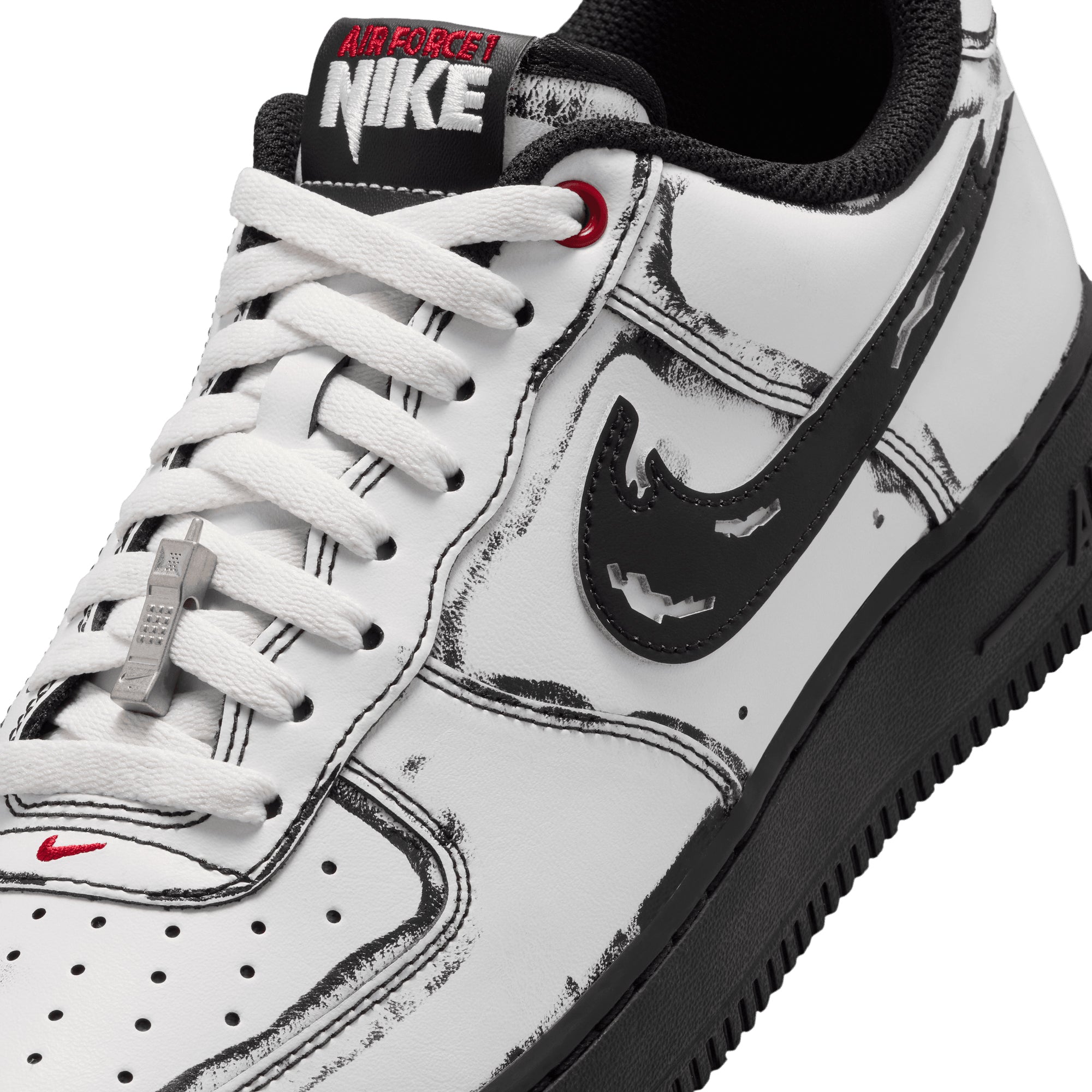 Nike Air Force 1 SUMMIT WHITE/METALLIC SILVER-BLACK IV6350-121
