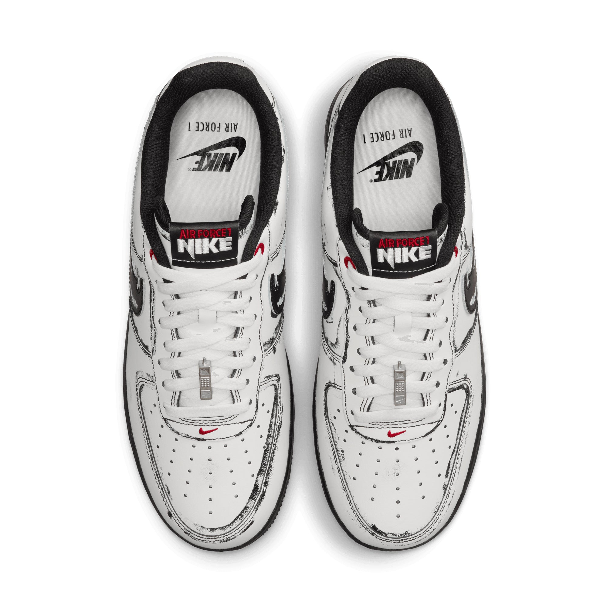 Nike Air Force 1 SUMMIT WHITE/METALLIC SILVER-BLACK IV6350-121
