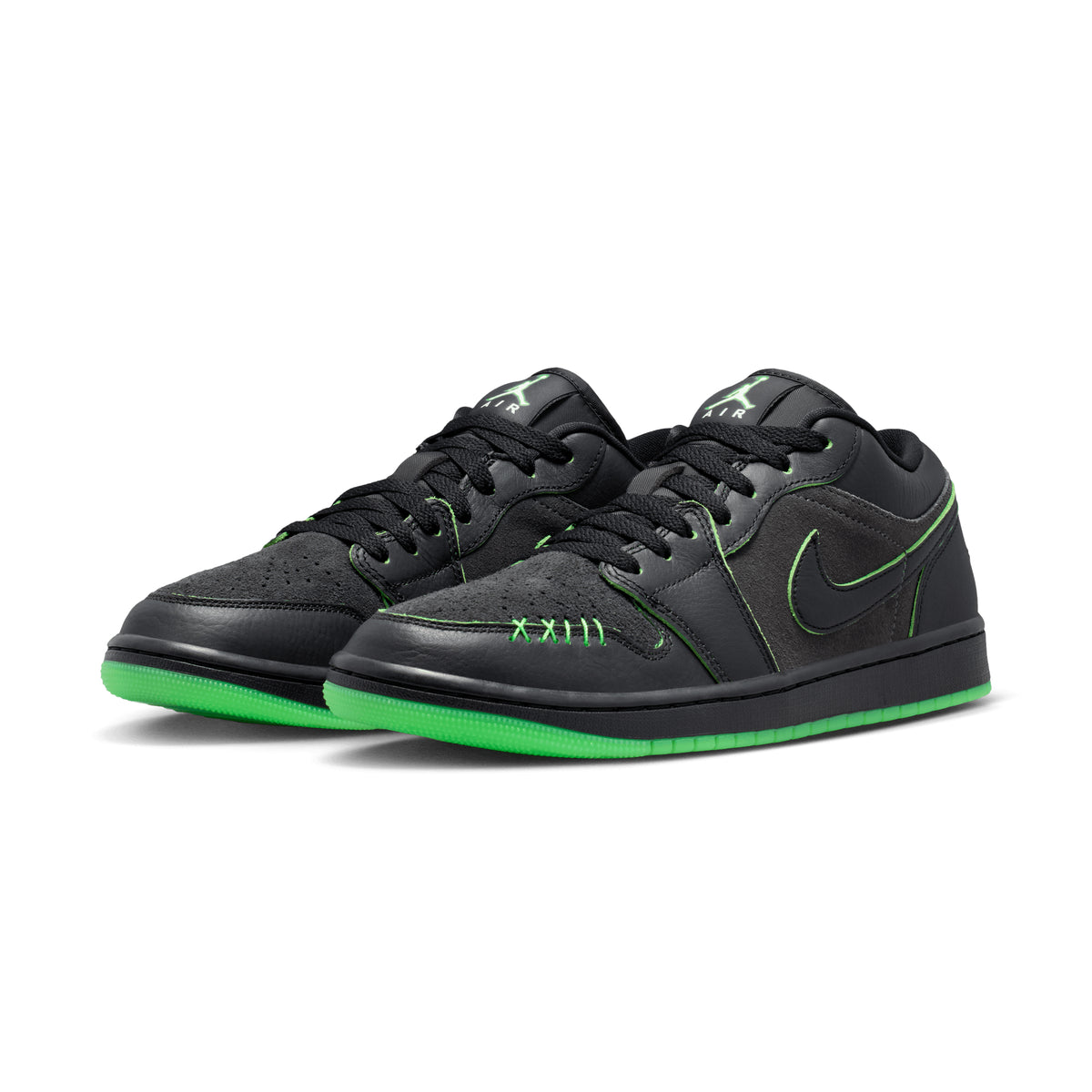 Air Jordan 1 Low SE BLACK/BLACK-SCREAM GREEN IQ5494-001